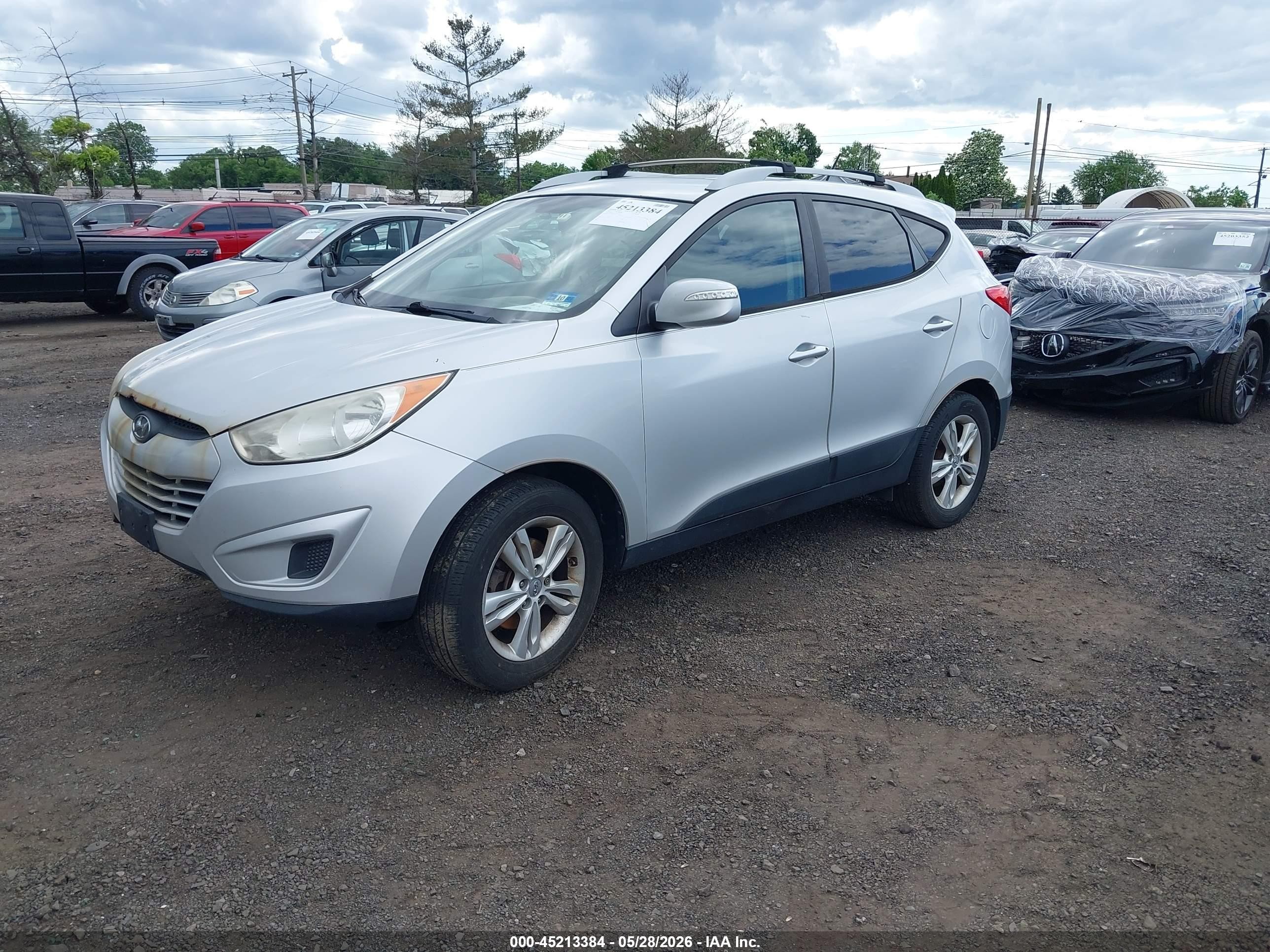 2012 Hyundai Tucson Gls Silver vin: KM8JUCAC3CU420556