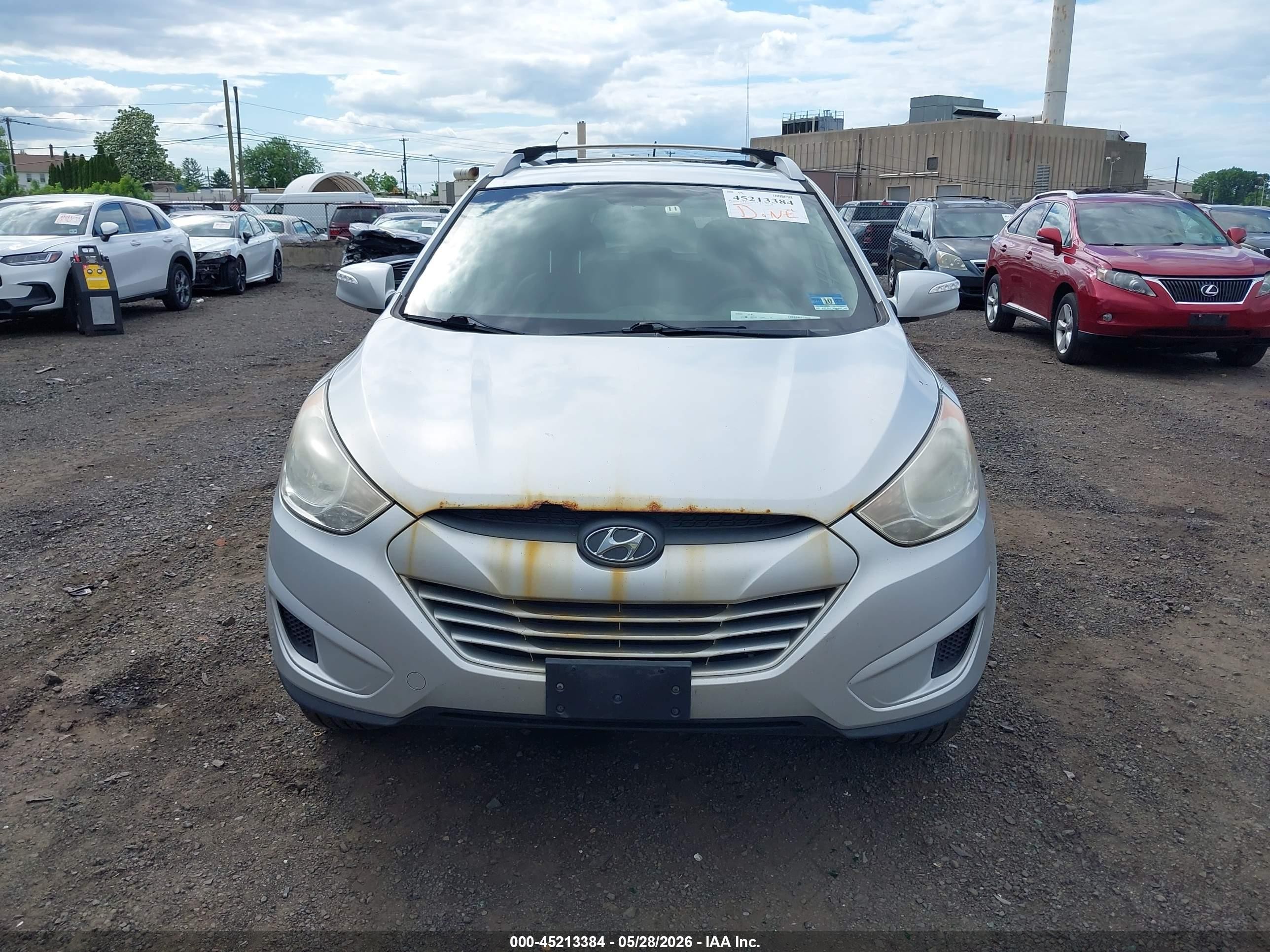 2012 Hyundai Tucson Gls Silver vin: KM8JUCAC3CU420556