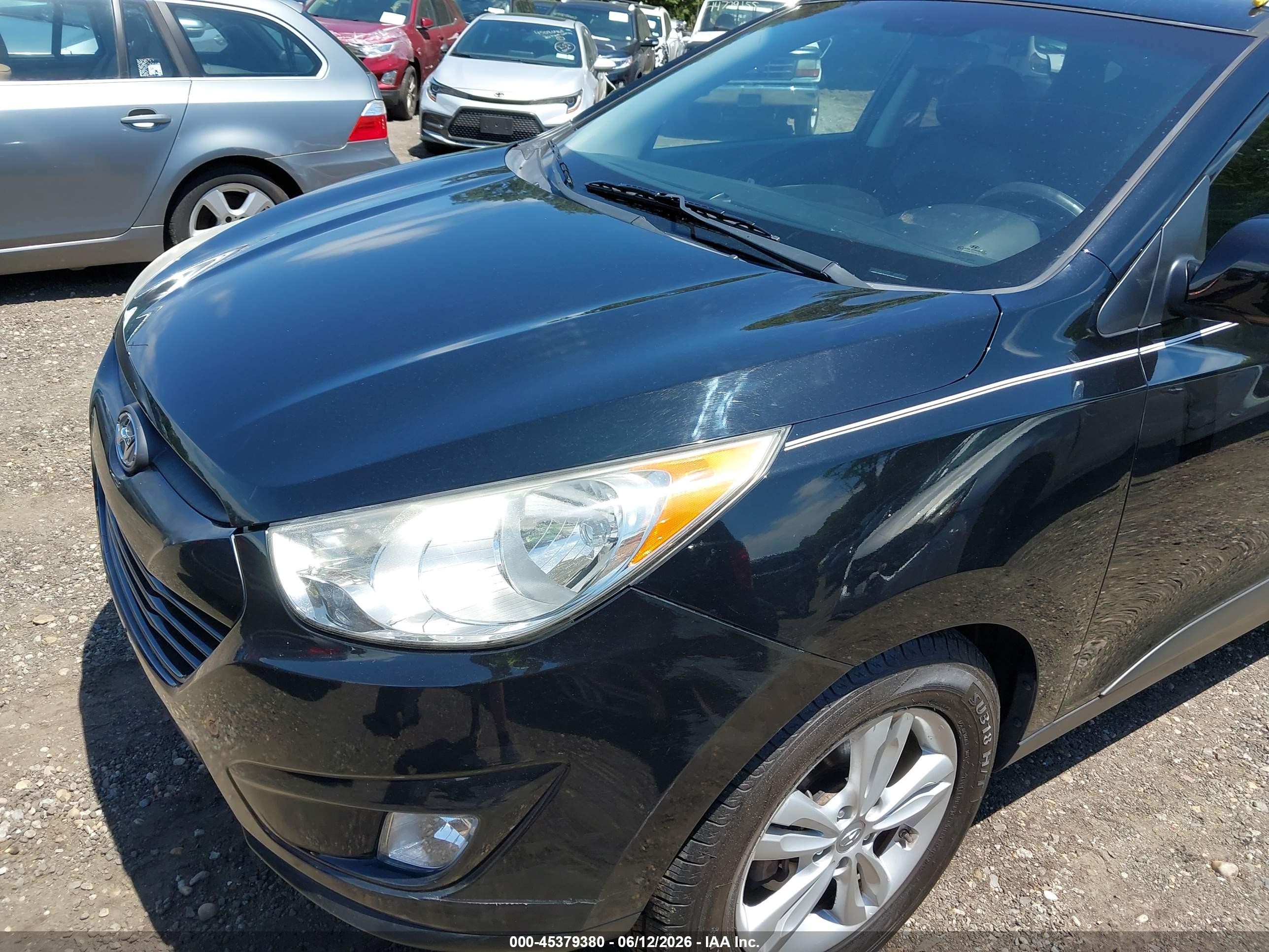 2012 Hyundai Tucson Gls Black vin: KM8JUCAC3CU456425