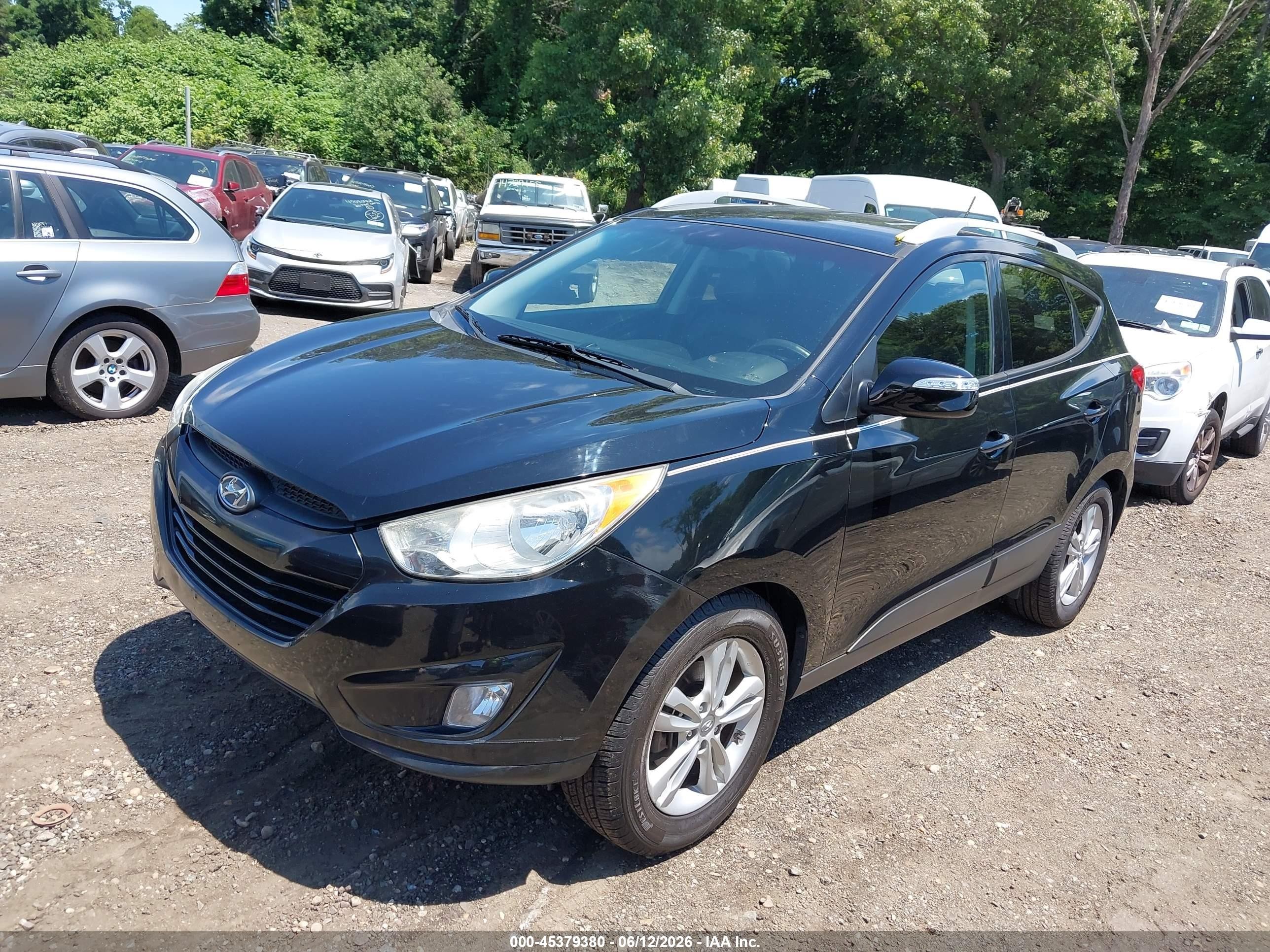 2012 Hyundai Tucson Gls Black vin: KM8JUCAC3CU456425