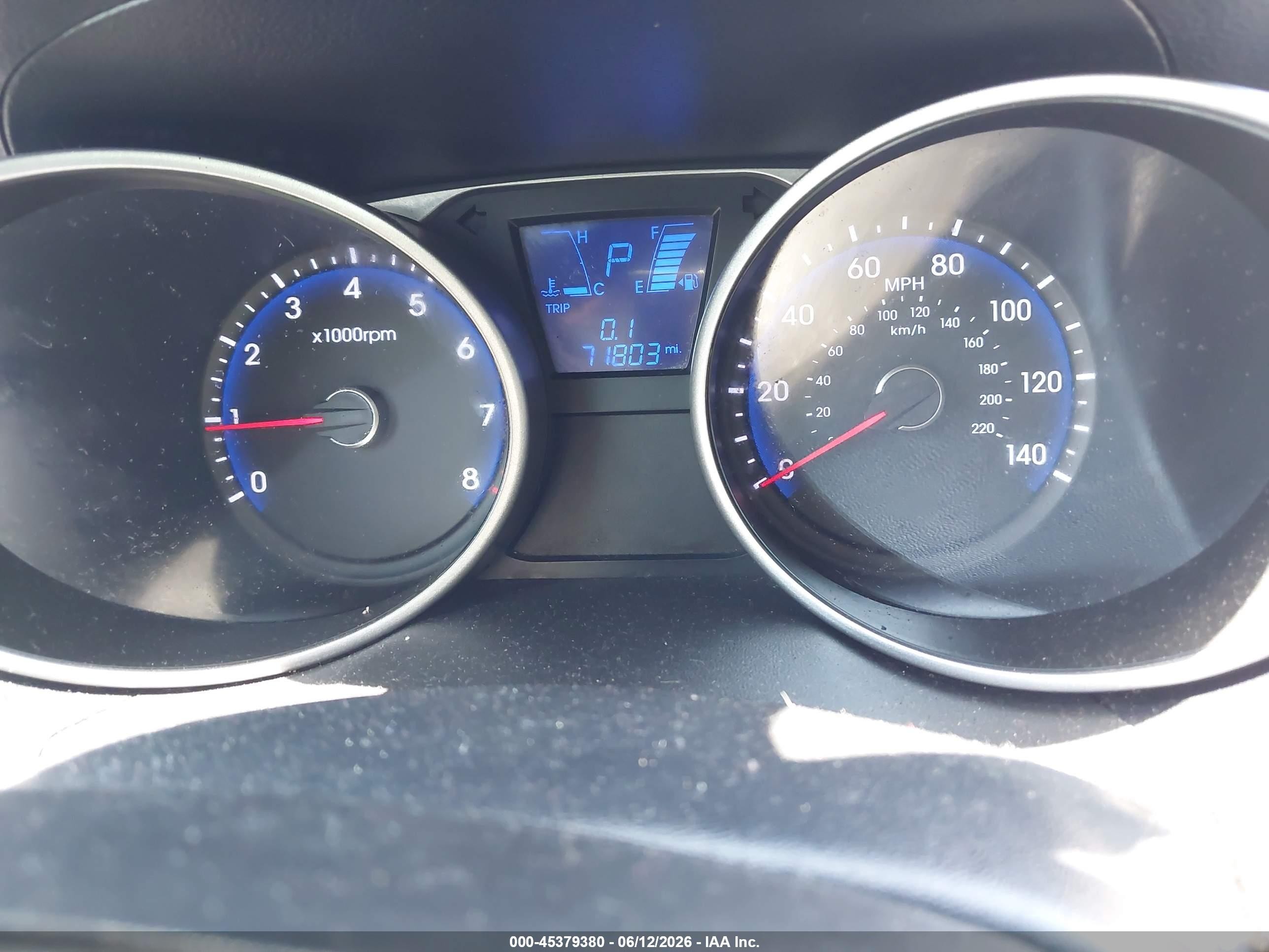 2012 Hyundai Tucson Gls Black vin: KM8JUCAC3CU456425