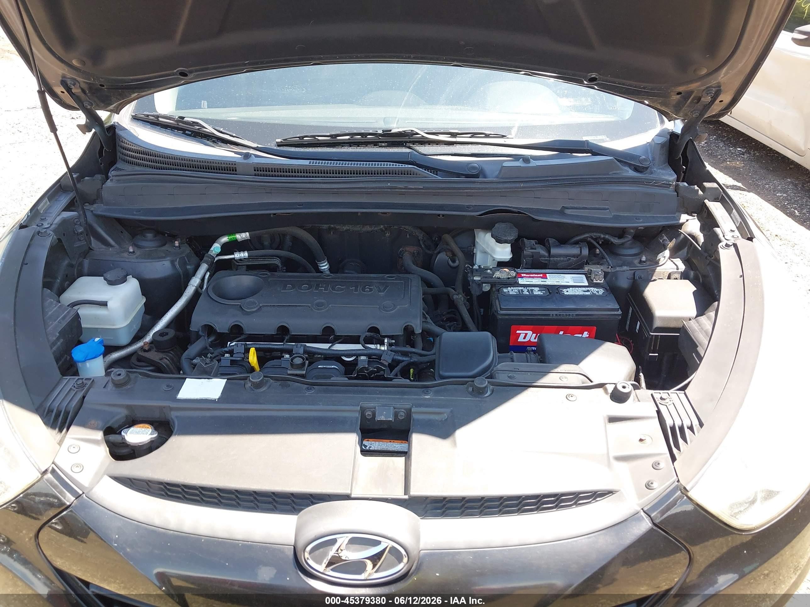2012 Hyundai Tucson Gls Black vin: KM8JUCAC3CU456425