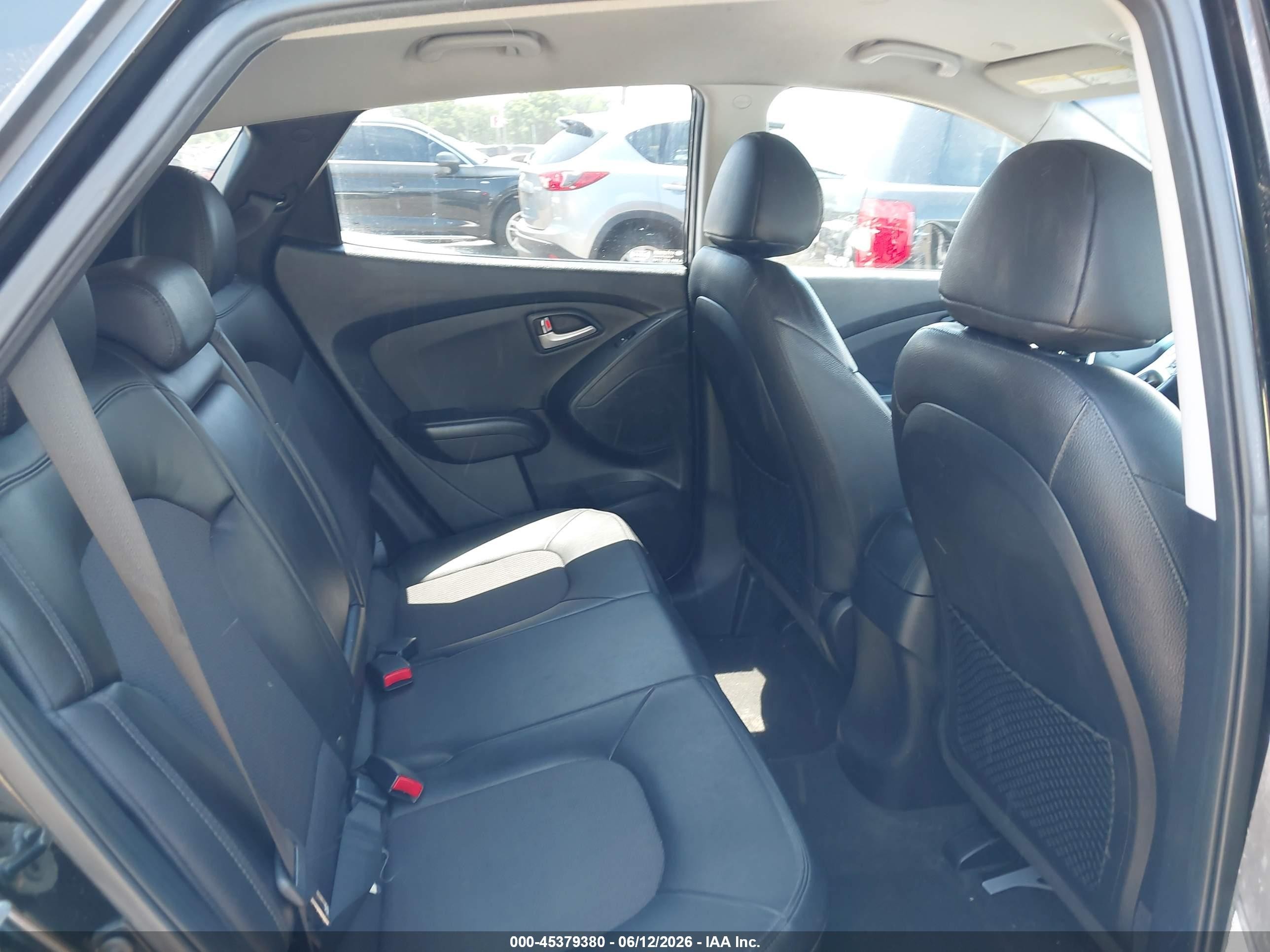 2012 Hyundai Tucson Gls Black vin: KM8JUCAC3CU456425