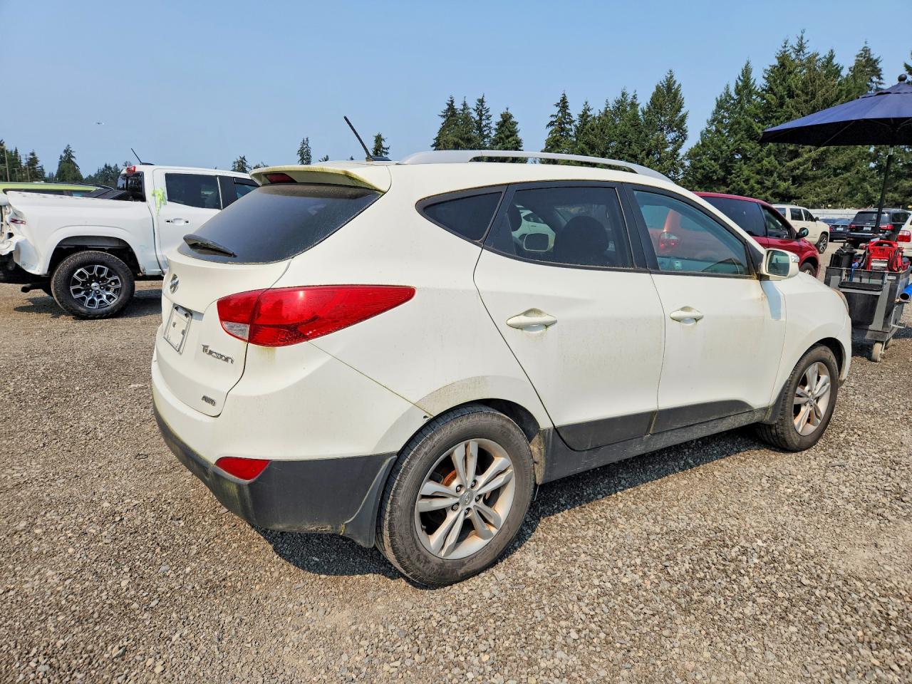 2012 Hyundai Tucson Gls Белый vin: KM8JUCAC3CU465562