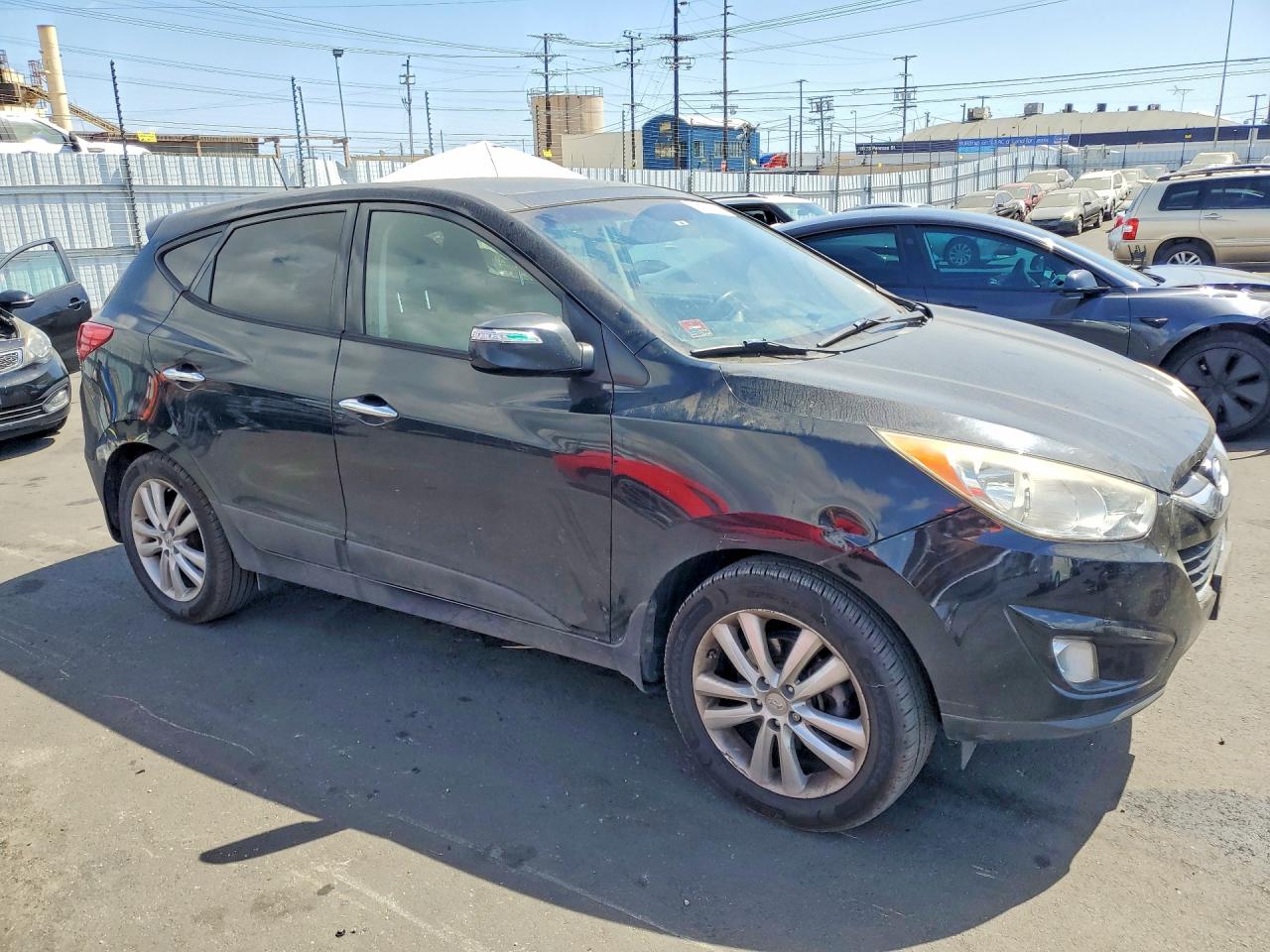 2012 Hyundai Tucson Limited Black vin: KM8JUCAC3CU510239