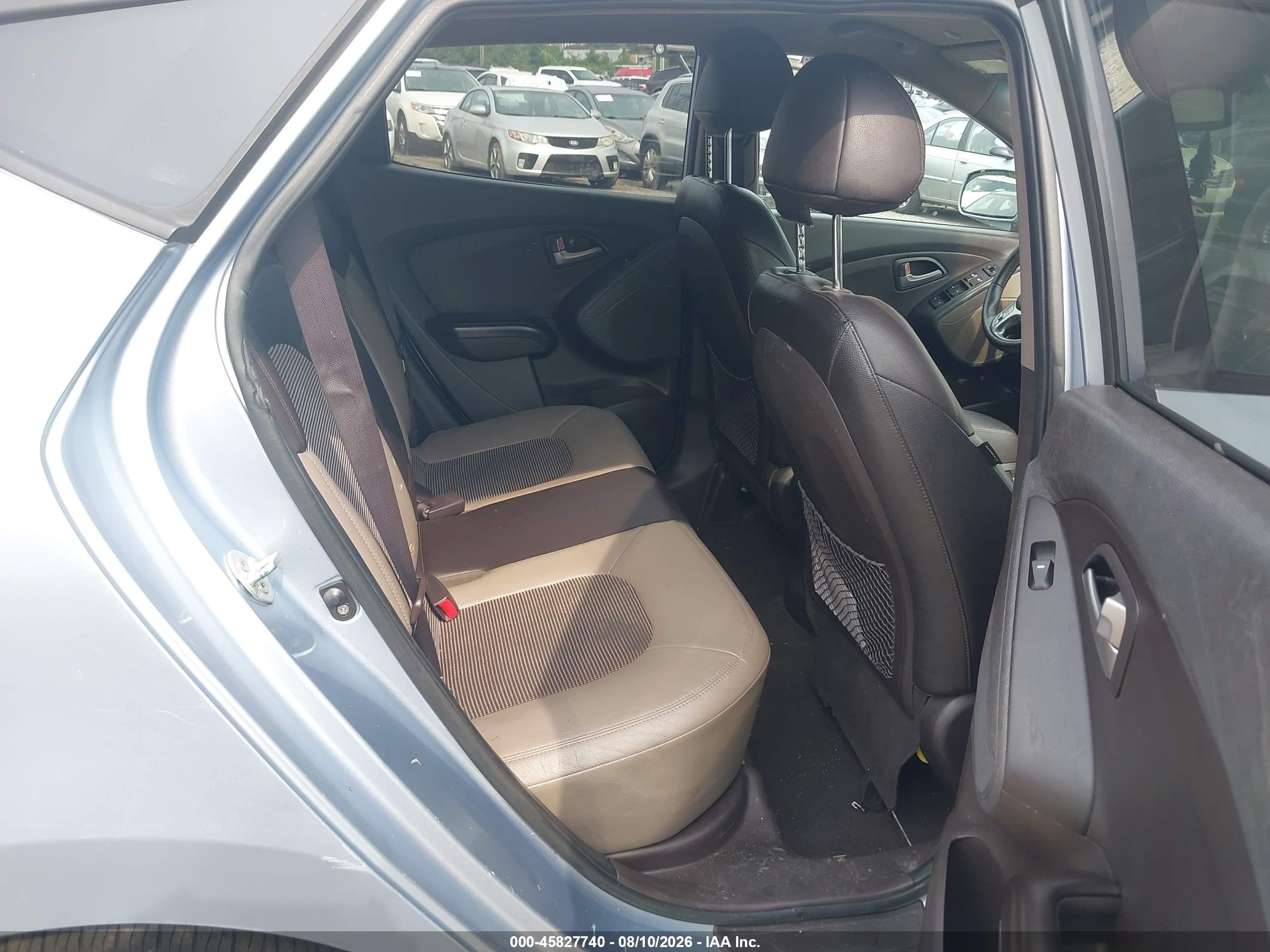 2012 Hyundai Tucson Gls Light Blue vin: KM8JUCAC3CU519149