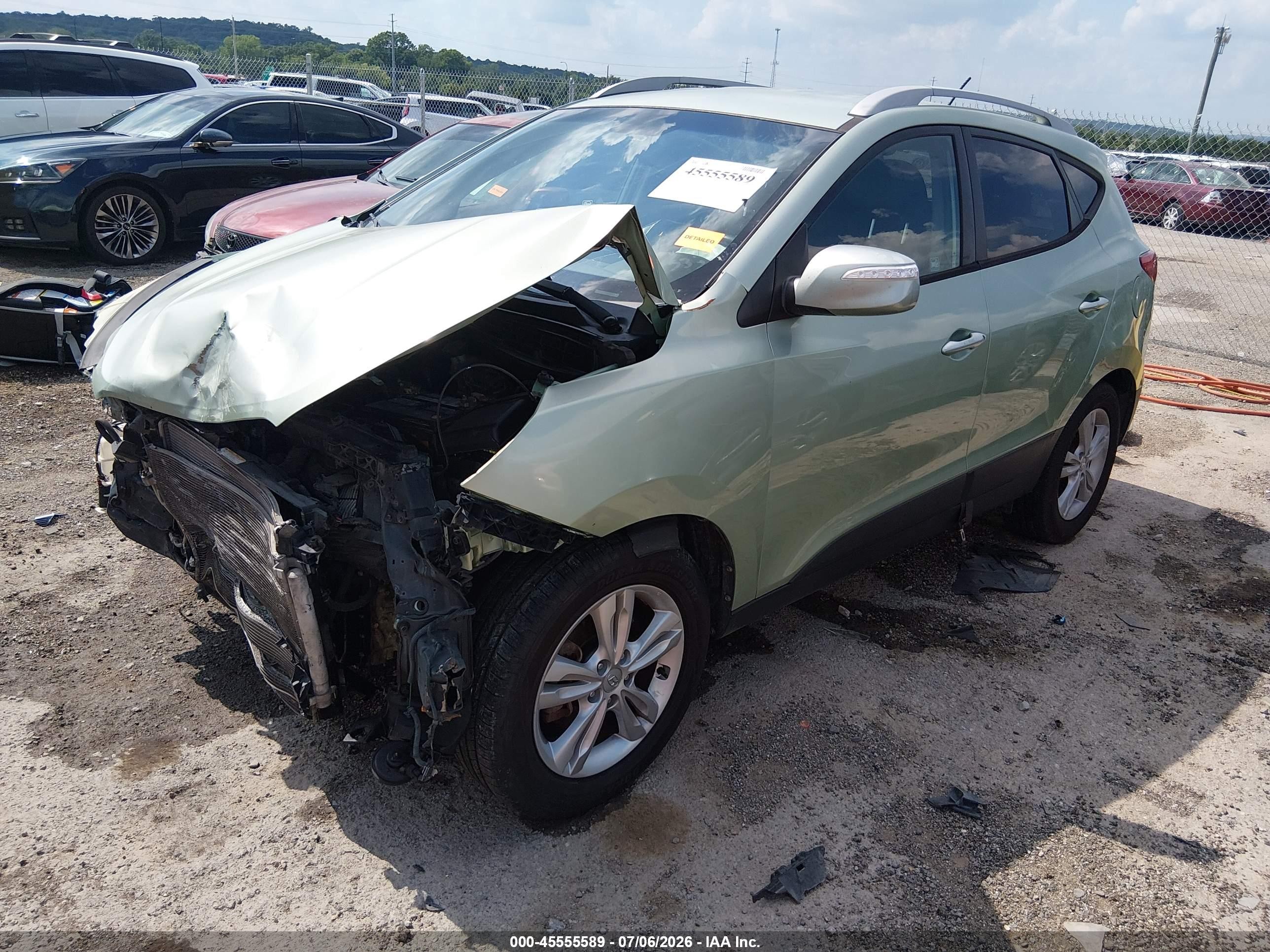 2012 Hyundai Tucson Gls Brown vin: KM8JUCAC3CU533410
