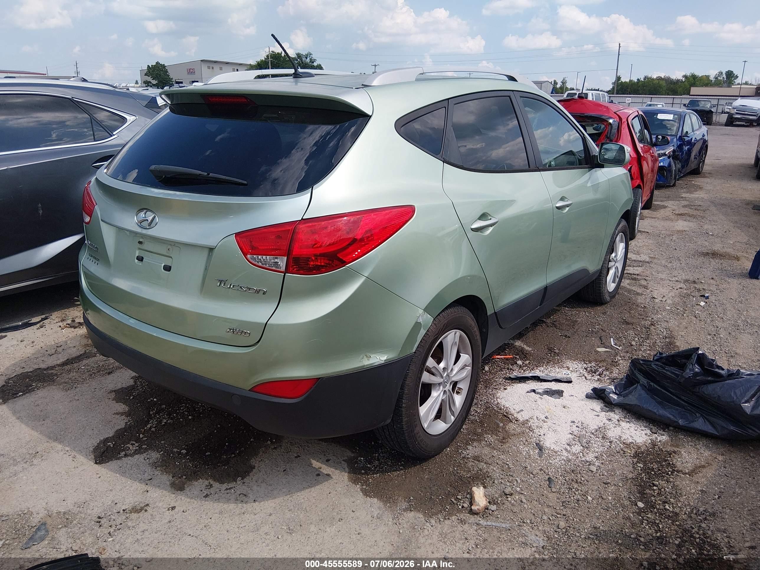 2012 Hyundai Tucson Gls Brown vin: KM8JUCAC3CU533410