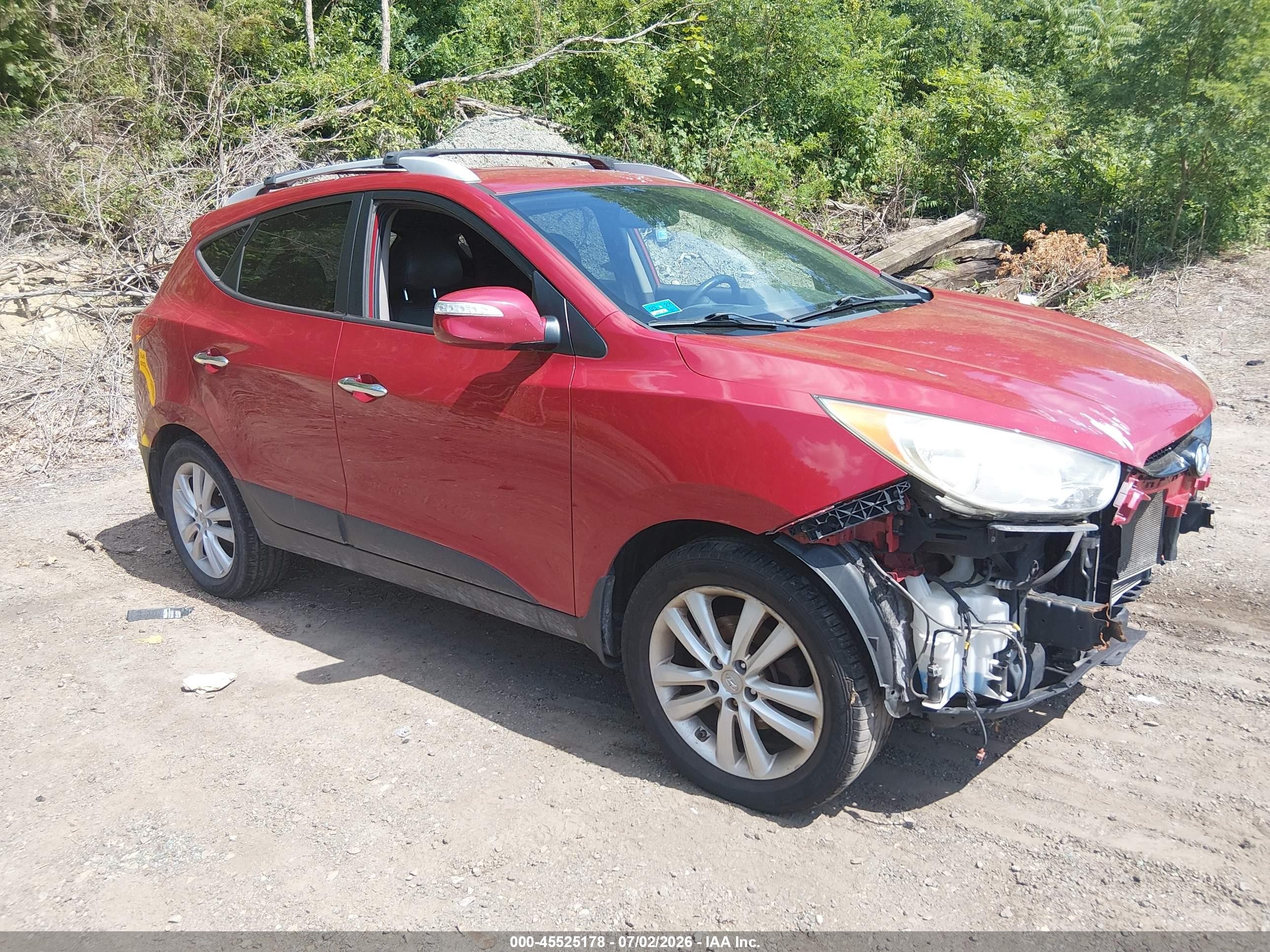 2012 Hyundai Tucson Limited Red vin: KM8JUCAC3CU539451