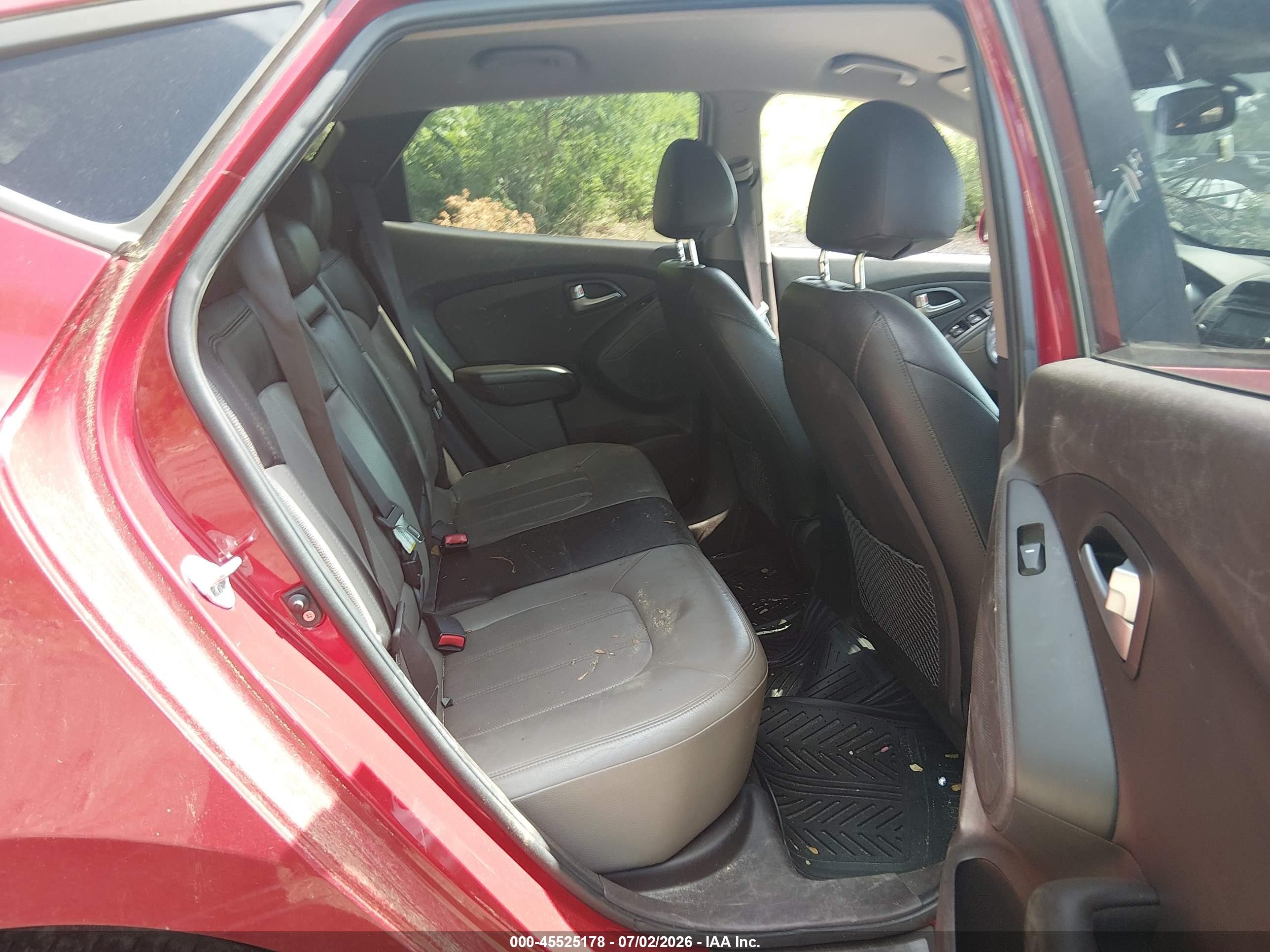 2012 Hyundai Tucson Limited Red vin: KM8JUCAC3CU539451