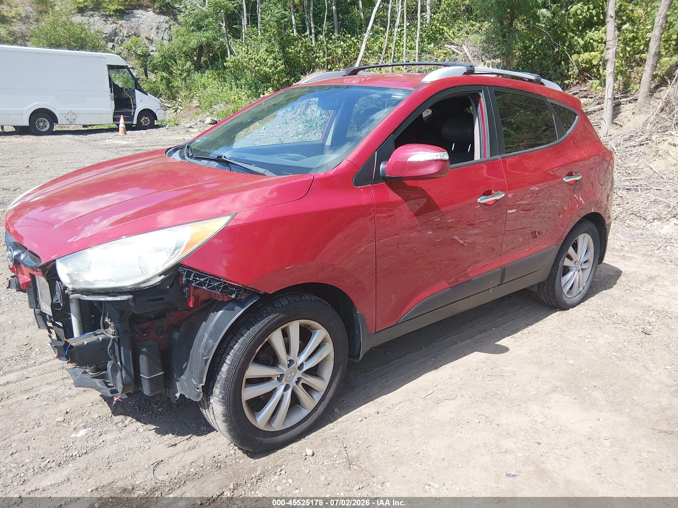 2012 Hyundai Tucson Limited Red vin: KM8JUCAC3CU539451
