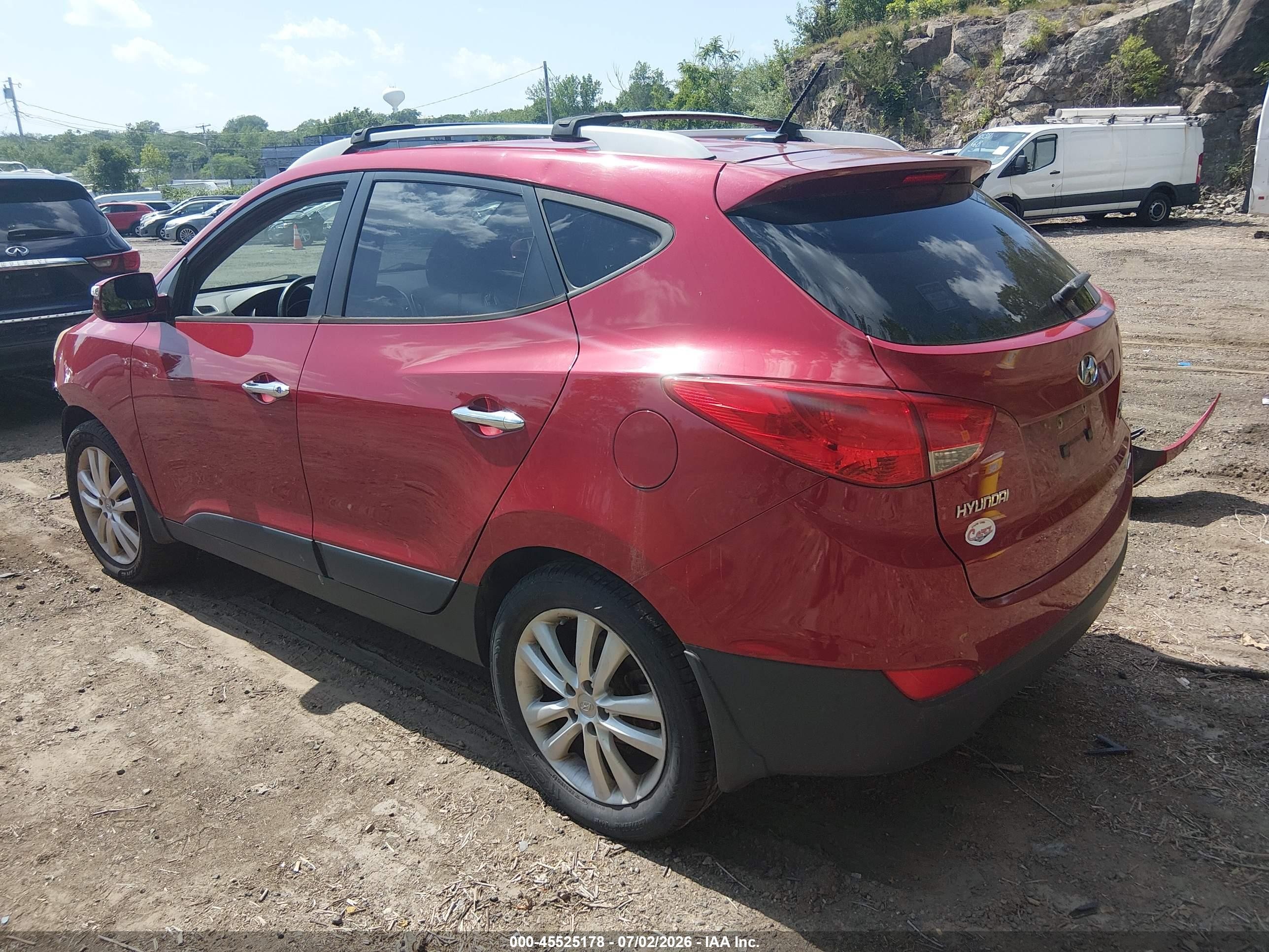 2012 Hyundai Tucson Limited Red vin: KM8JUCAC3CU539451