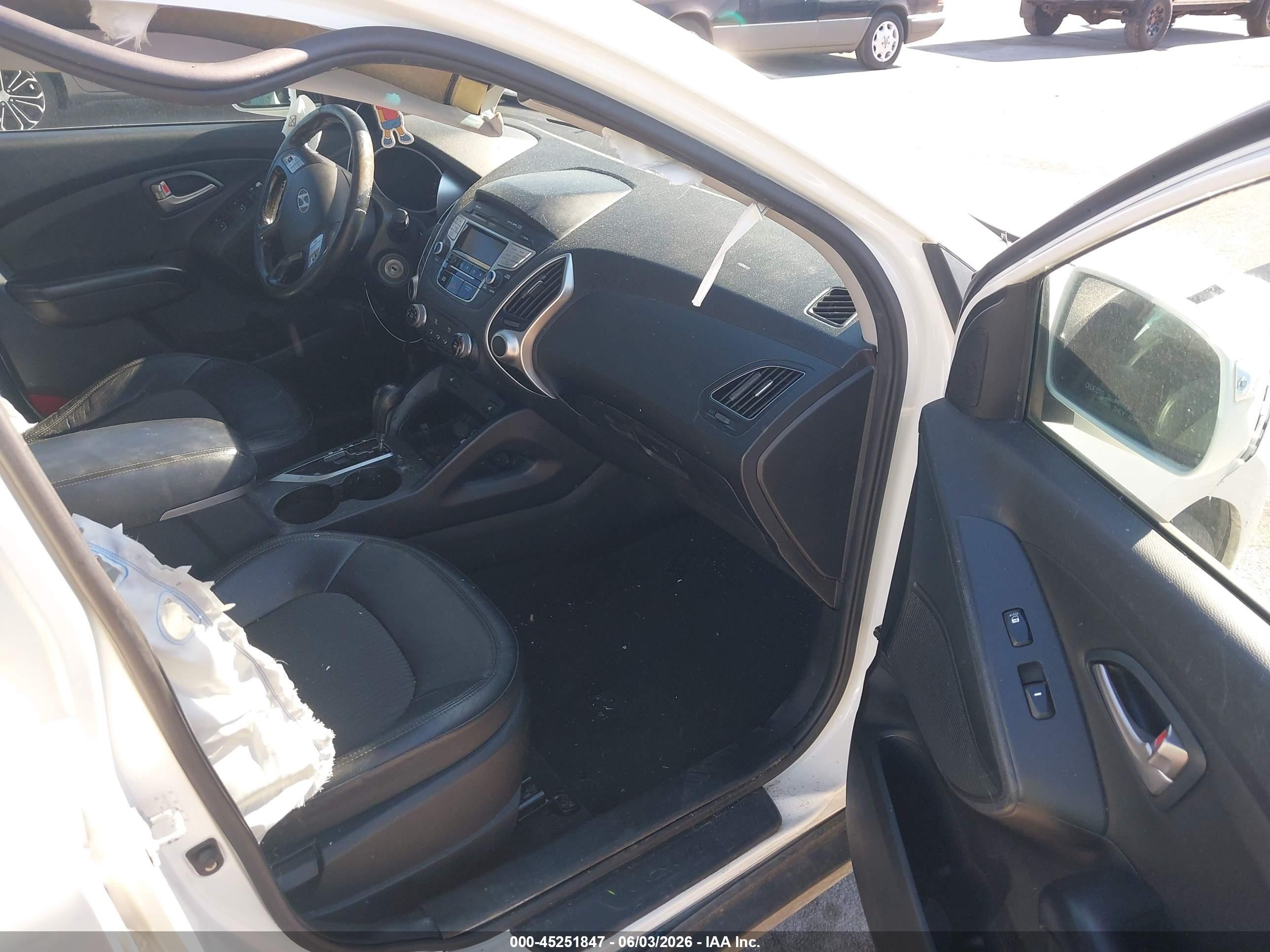 2013 Hyundai Tucson Gls Белый vin: KM8JUCAC3DU618913