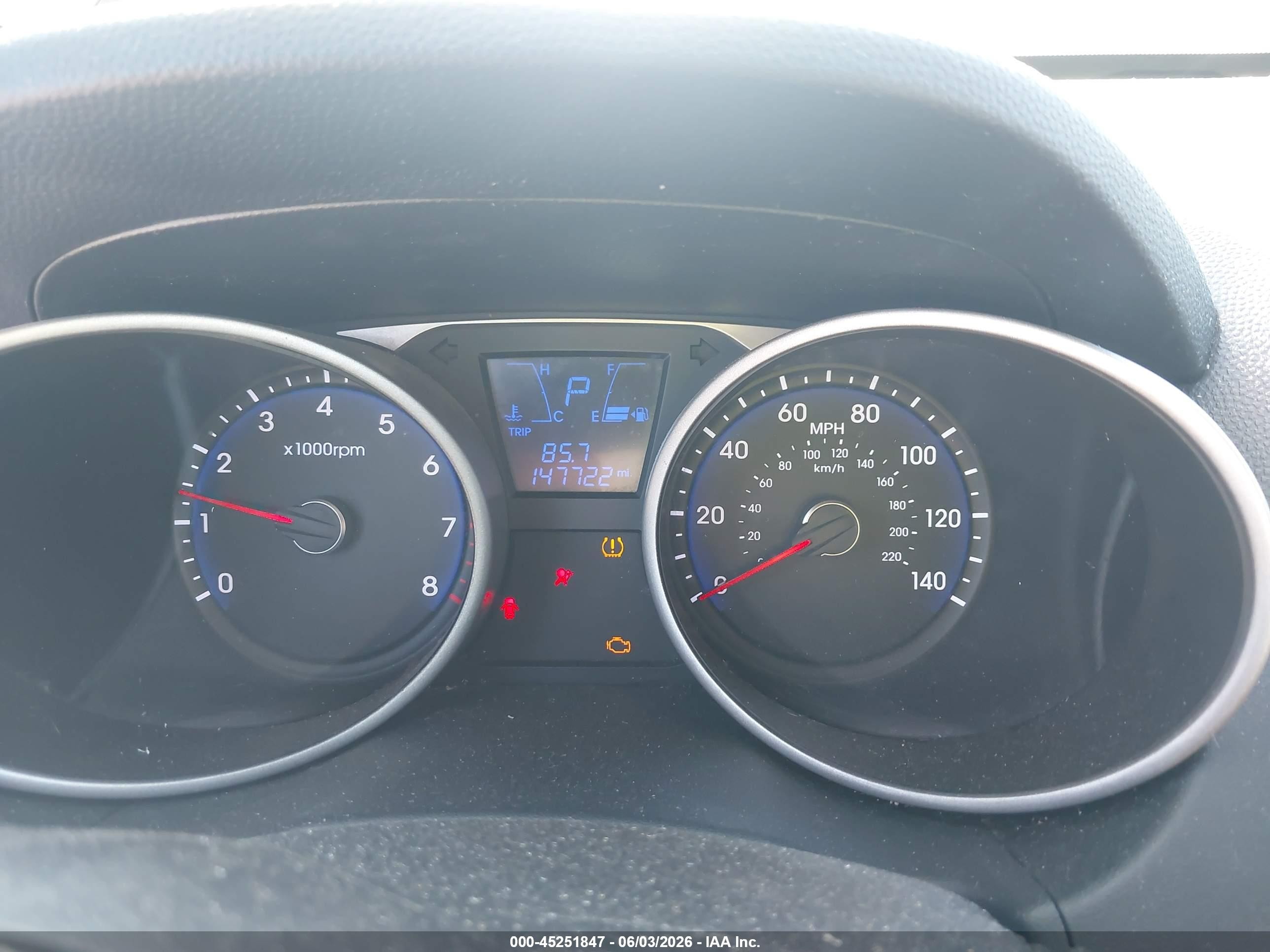 2013 Hyundai Tucson Gls Белый vin: KM8JUCAC3DU618913