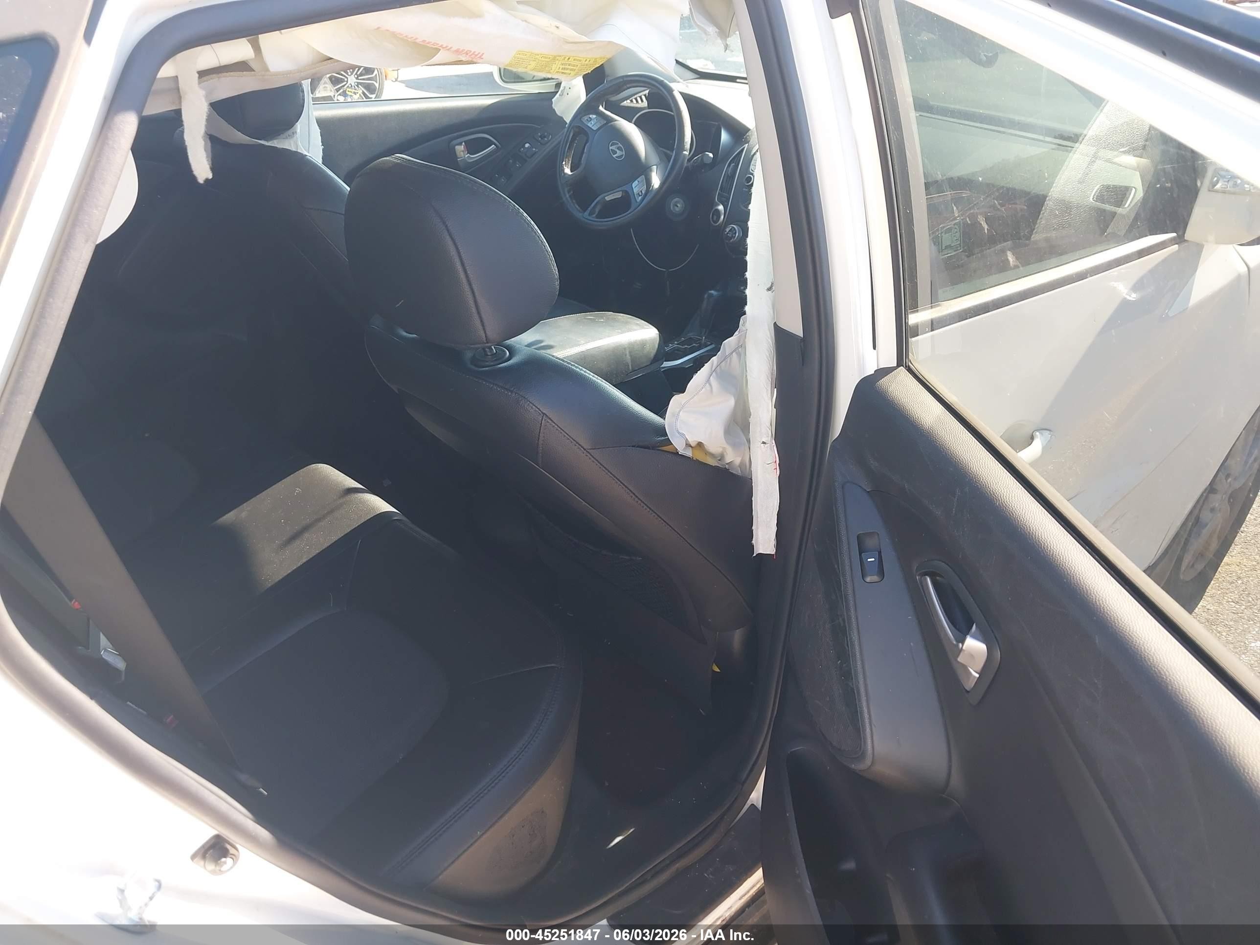 2013 Hyundai Tucson Gls Белый vin: KM8JUCAC3DU618913