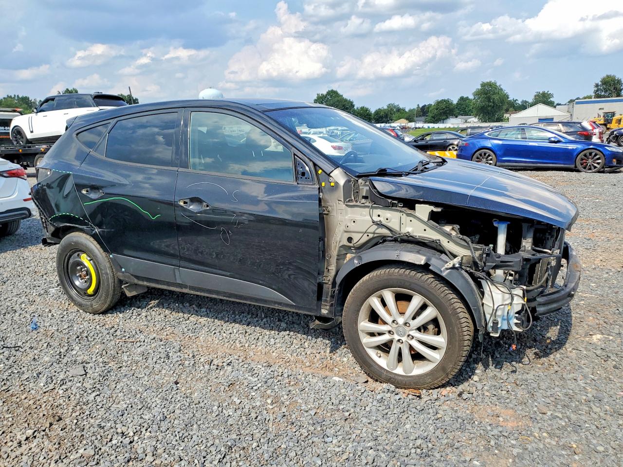2013 Hyundai Tucson Limited Black vin: KM8JUCAC3DU744995