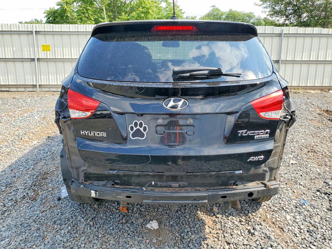 2013 Hyundai Tucson Limited Black vin: KM8JUCAC3DU744995