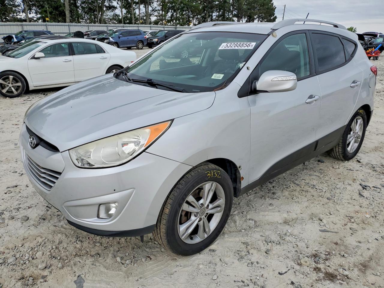 2013 Hyundai Tucson Gls Silver vin: KM8JUCAC3DU754166
