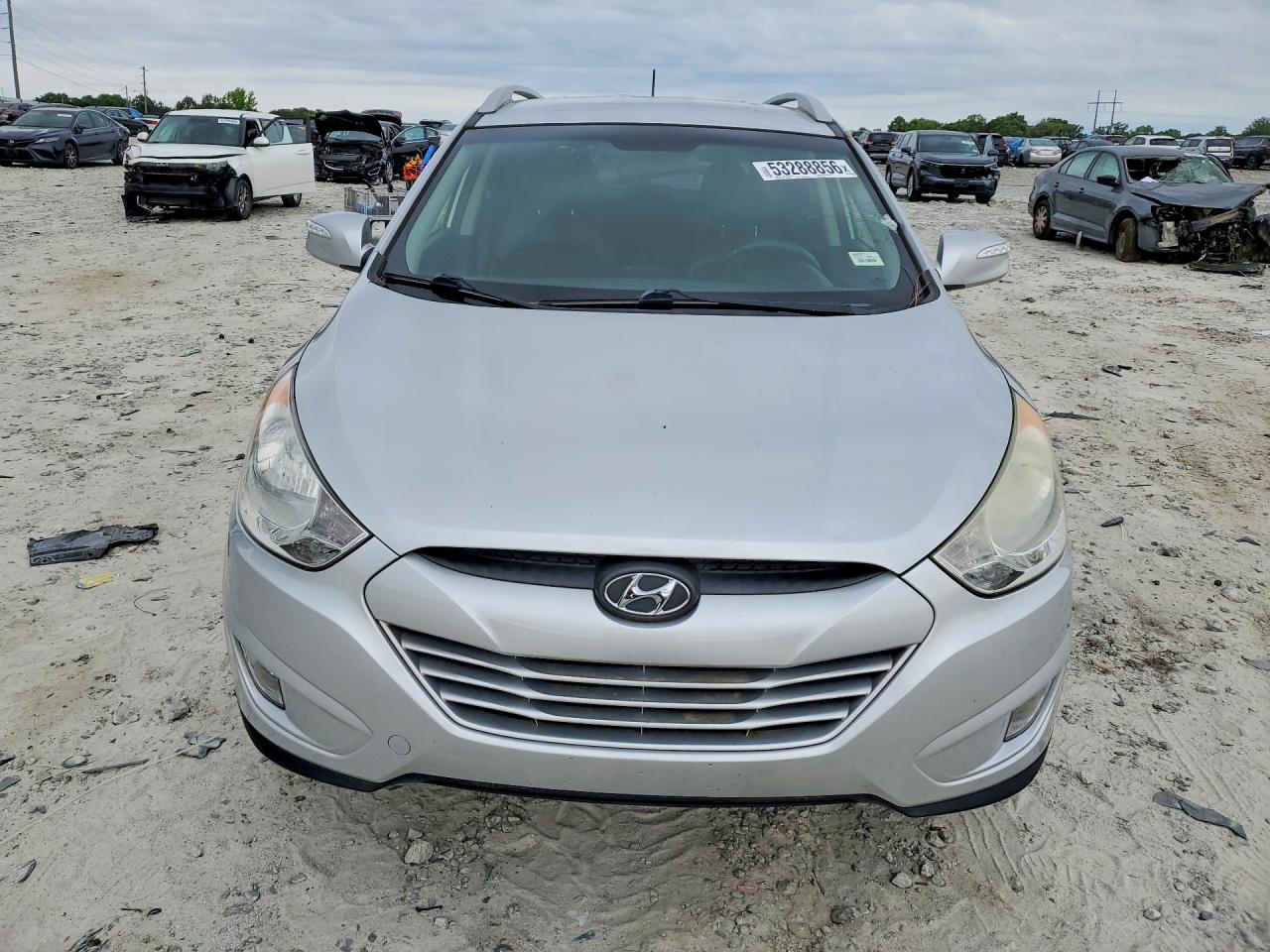 2013 Hyundai Tucson Gls Silver vin: KM8JUCAC3DU754166