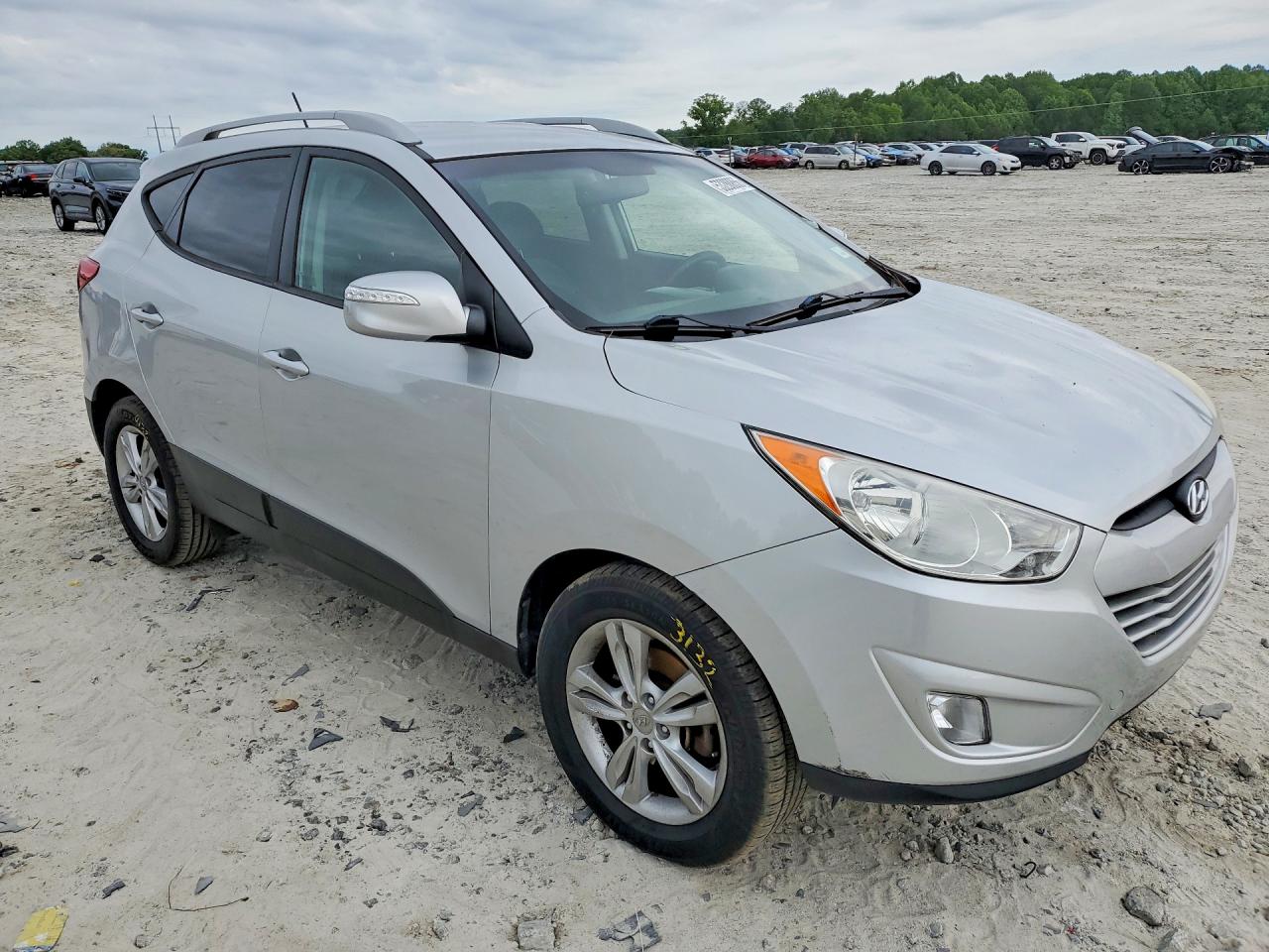 2013 Hyundai Tucson Gls Silver vin: KM8JUCAC3DU754166