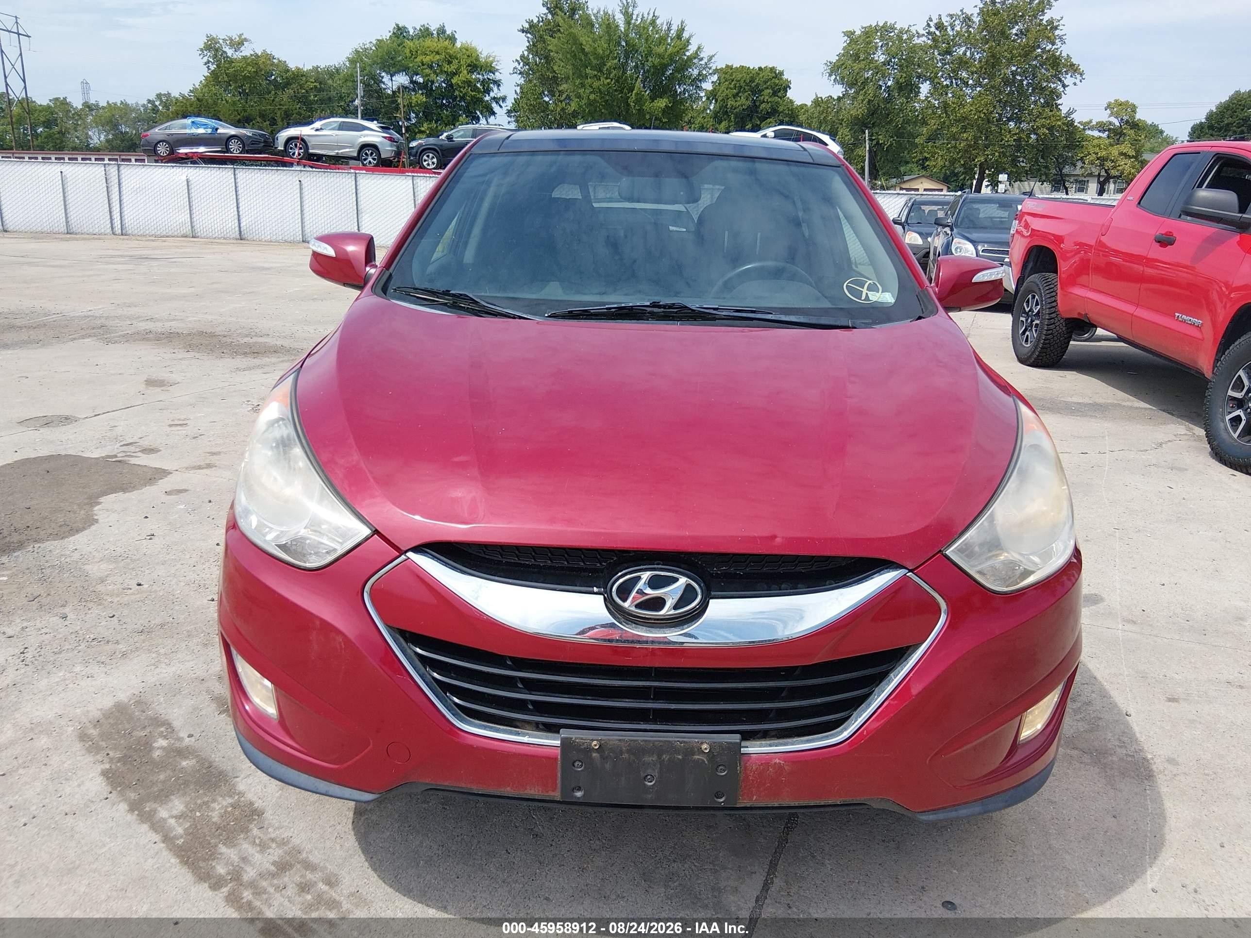 2013 Hyundai Tucson Limited Red vin: KM8JUCAC3DU773025