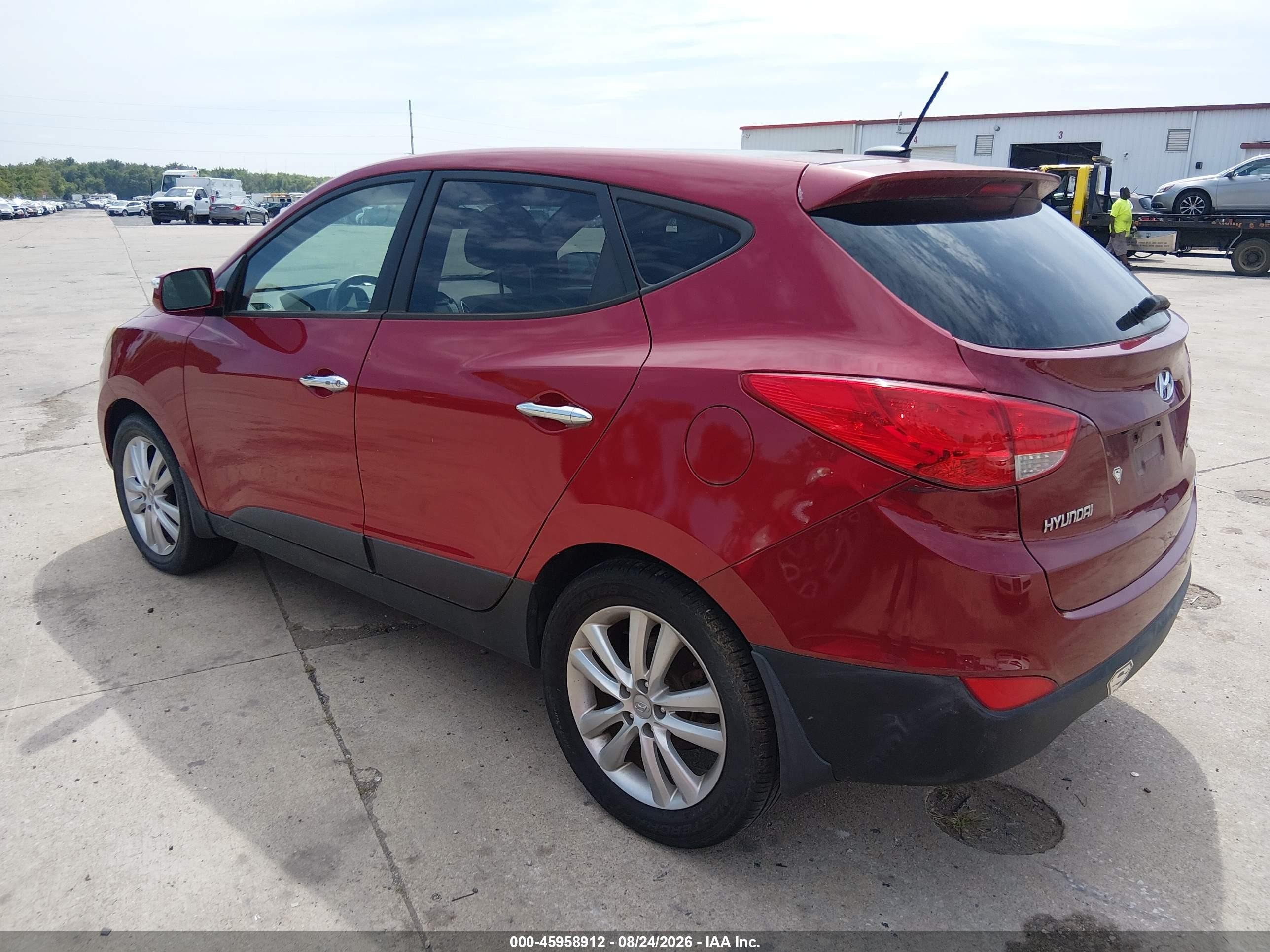 2013 Hyundai Tucson Limited Red vin: KM8JUCAC3DU773025