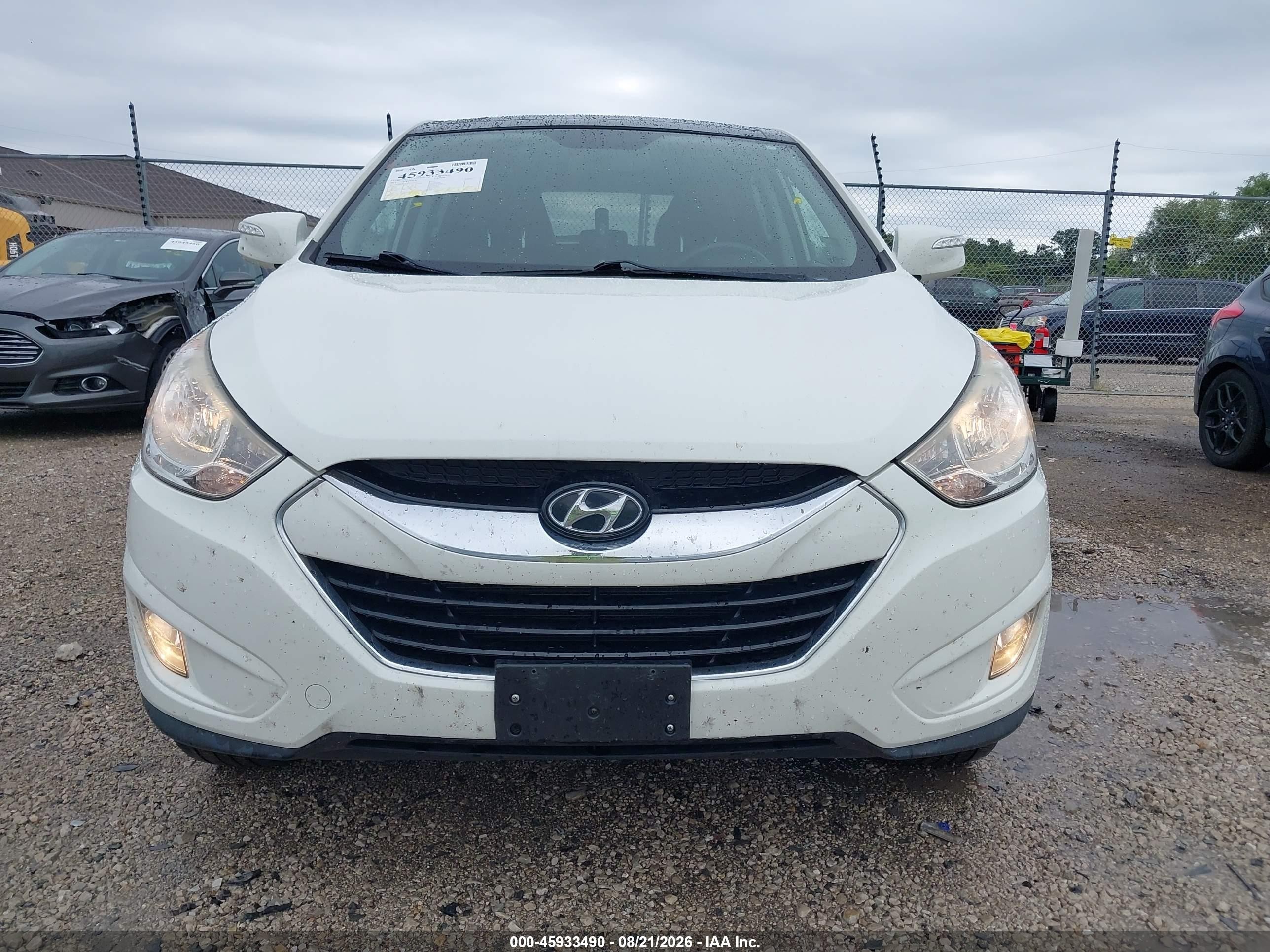 2011 Hyundai Tucson Limited White vin: KM8JUCAC4BU170923