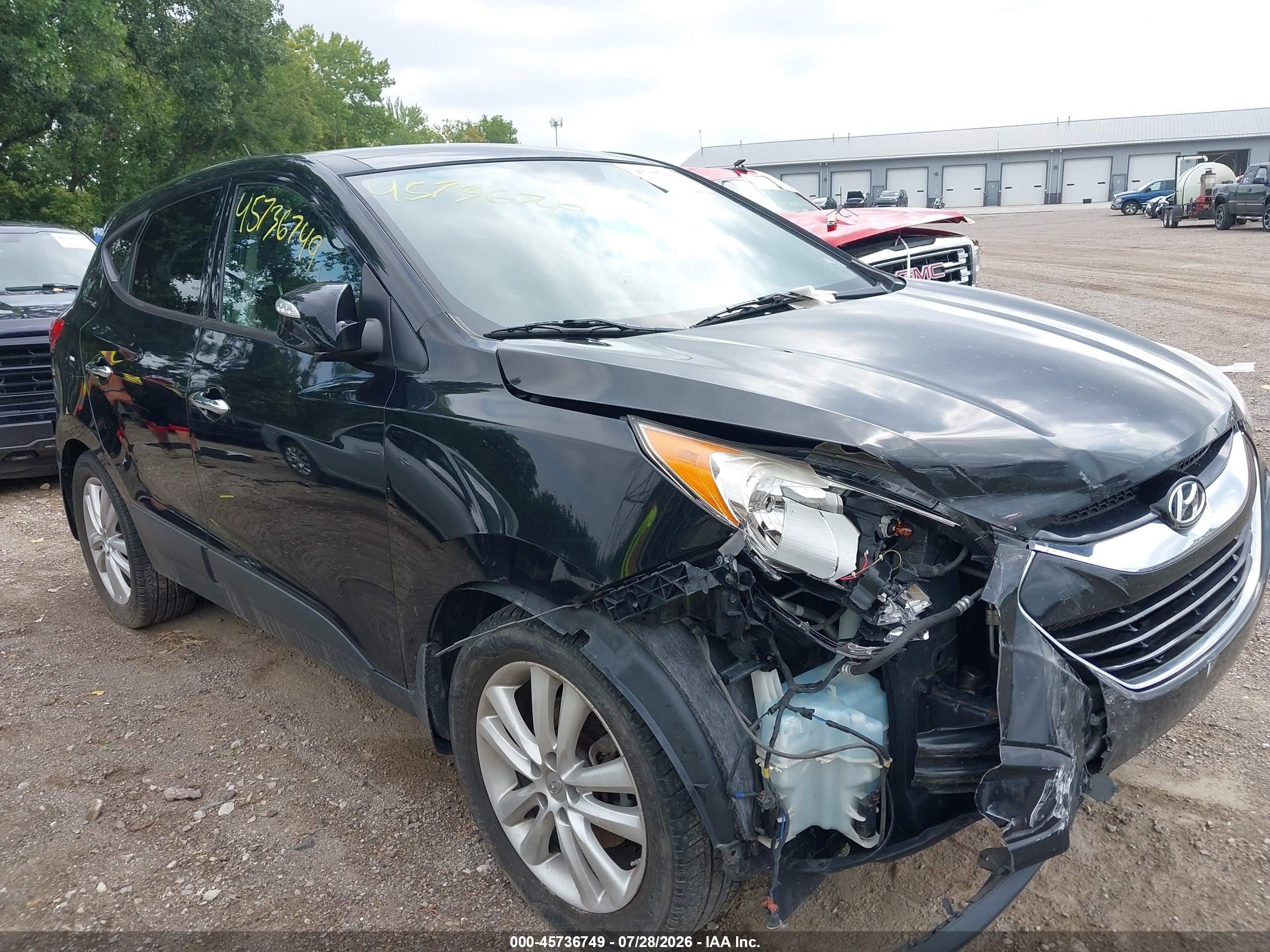 2011 Hyundai Tucson Limited Черный vin: KM8JUCAC4BU294481