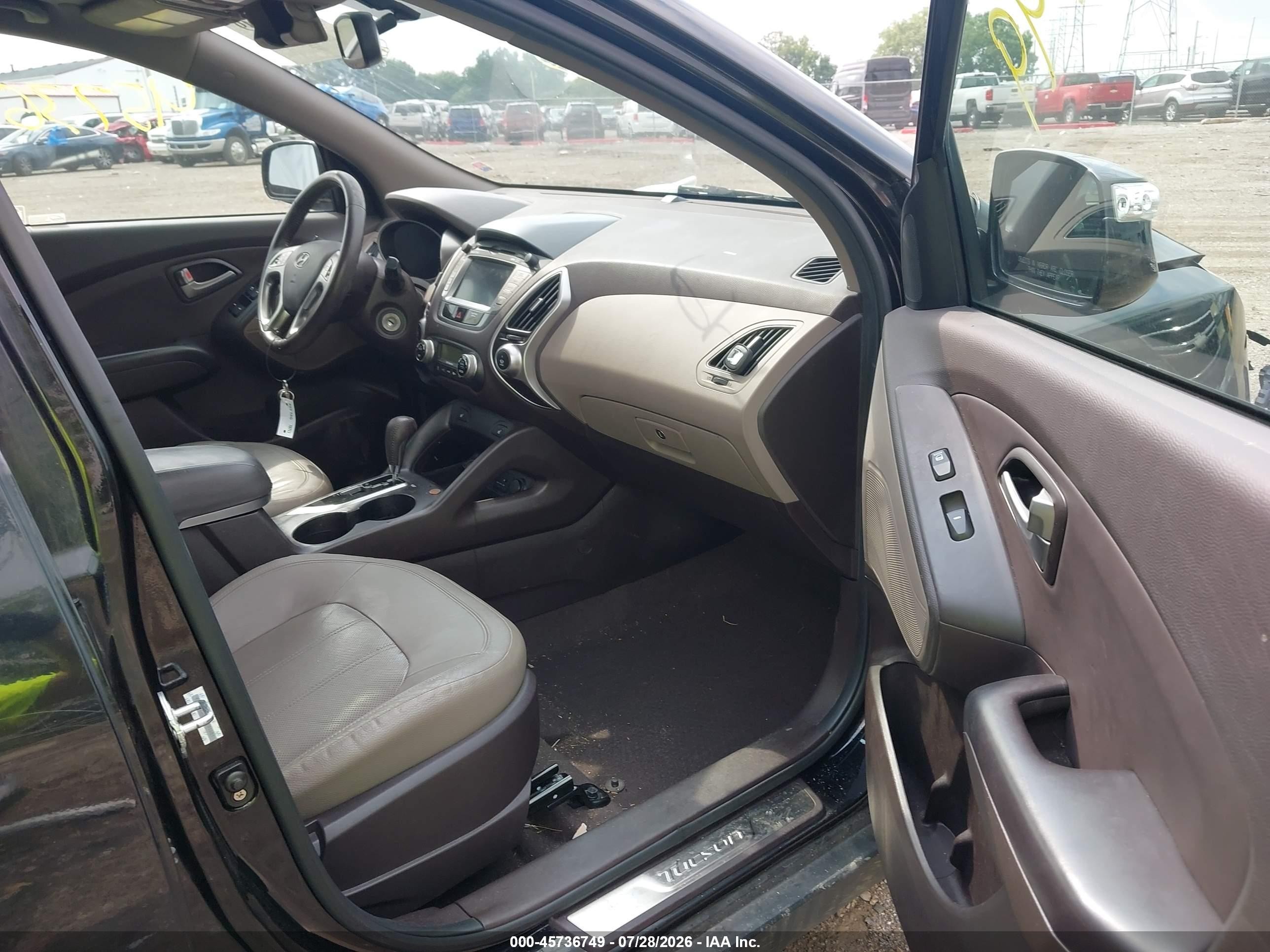 2011 Hyundai Tucson Limited Черный vin: KM8JUCAC4BU294481