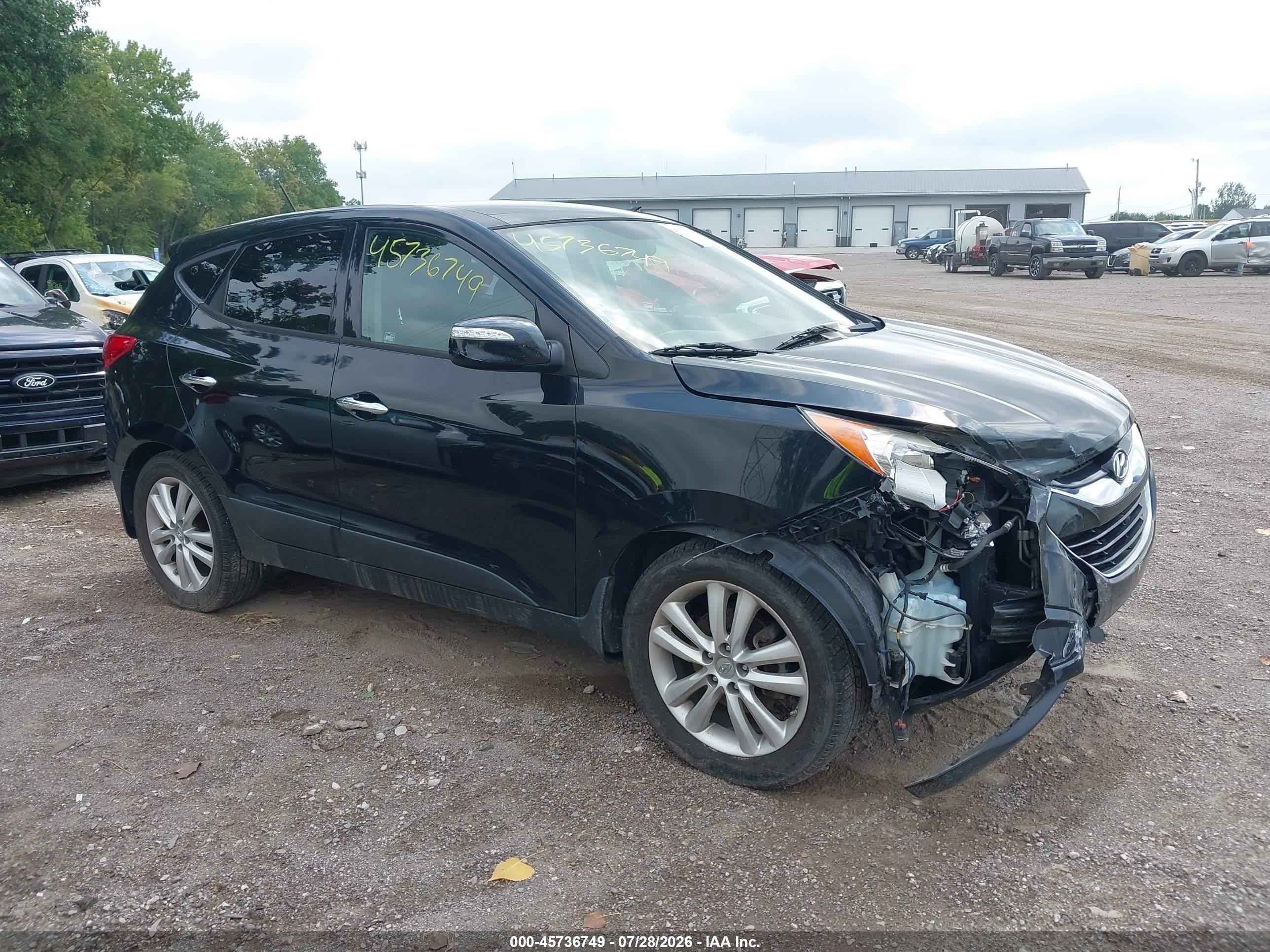 2011 Hyundai Tucson Limited Черный vin: KM8JUCAC4BU294481