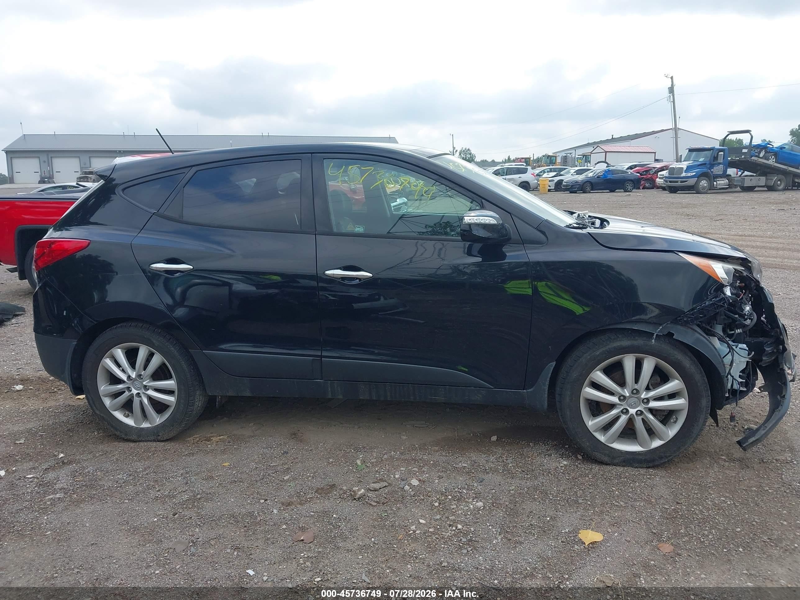 2011 Hyundai Tucson Limited Черный vin: KM8JUCAC4BU294481