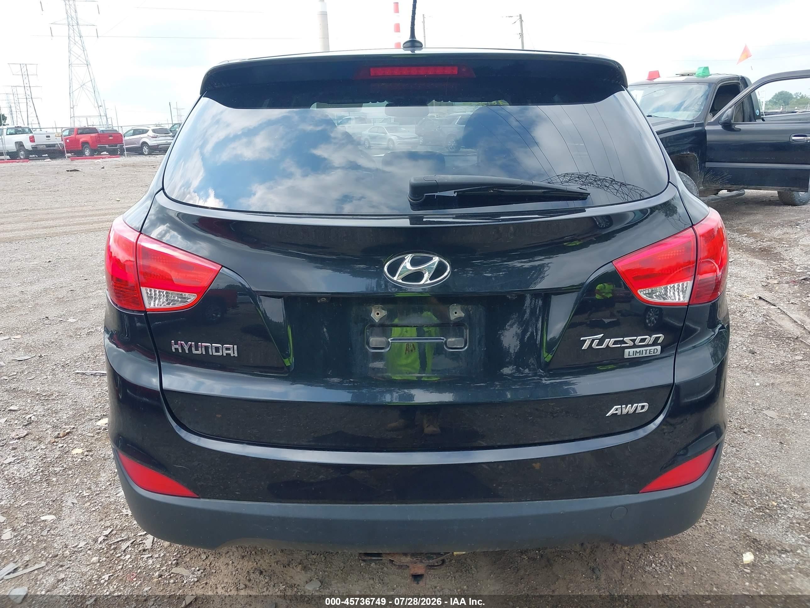 2011 Hyundai Tucson Limited Черный vin: KM8JUCAC4BU294481