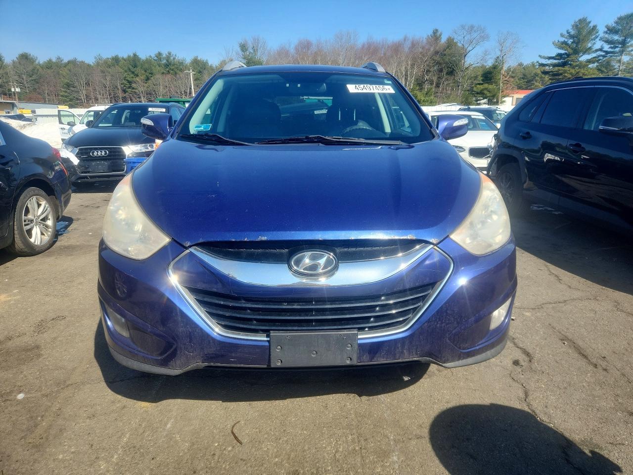 2011 Hyundai Tucson Limited Синий vin: KM8JUCAC4BU316592