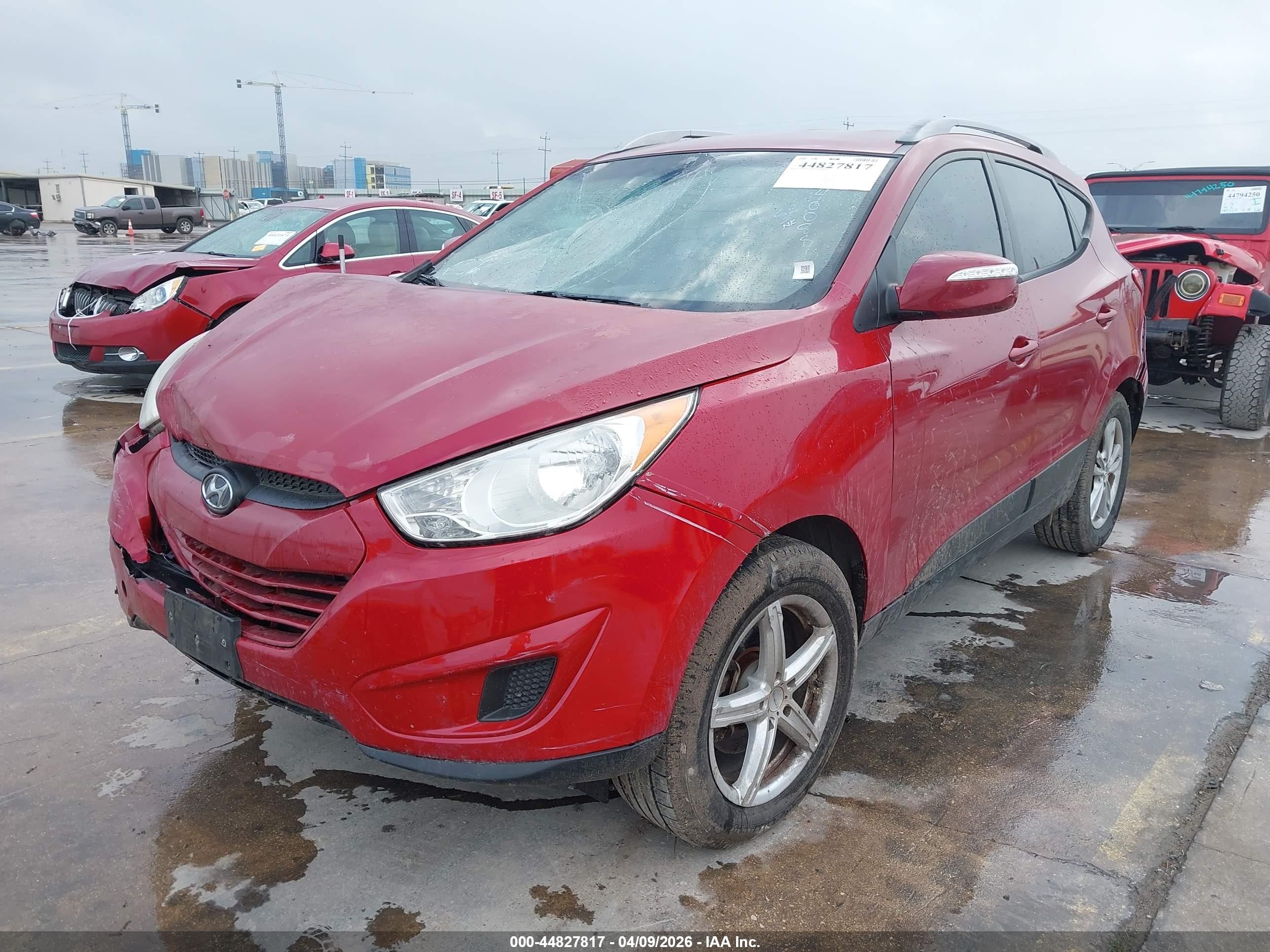 2012 Hyundai Tucson Gls Red vin: KM8JUCAC4CU338562