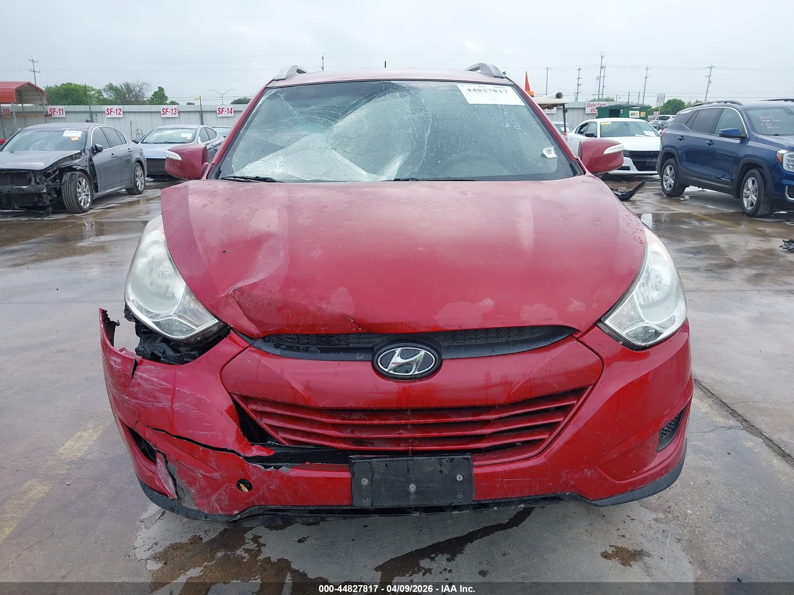 2012 Hyundai Tucson Gls Red vin: KM8JUCAC4CU338562