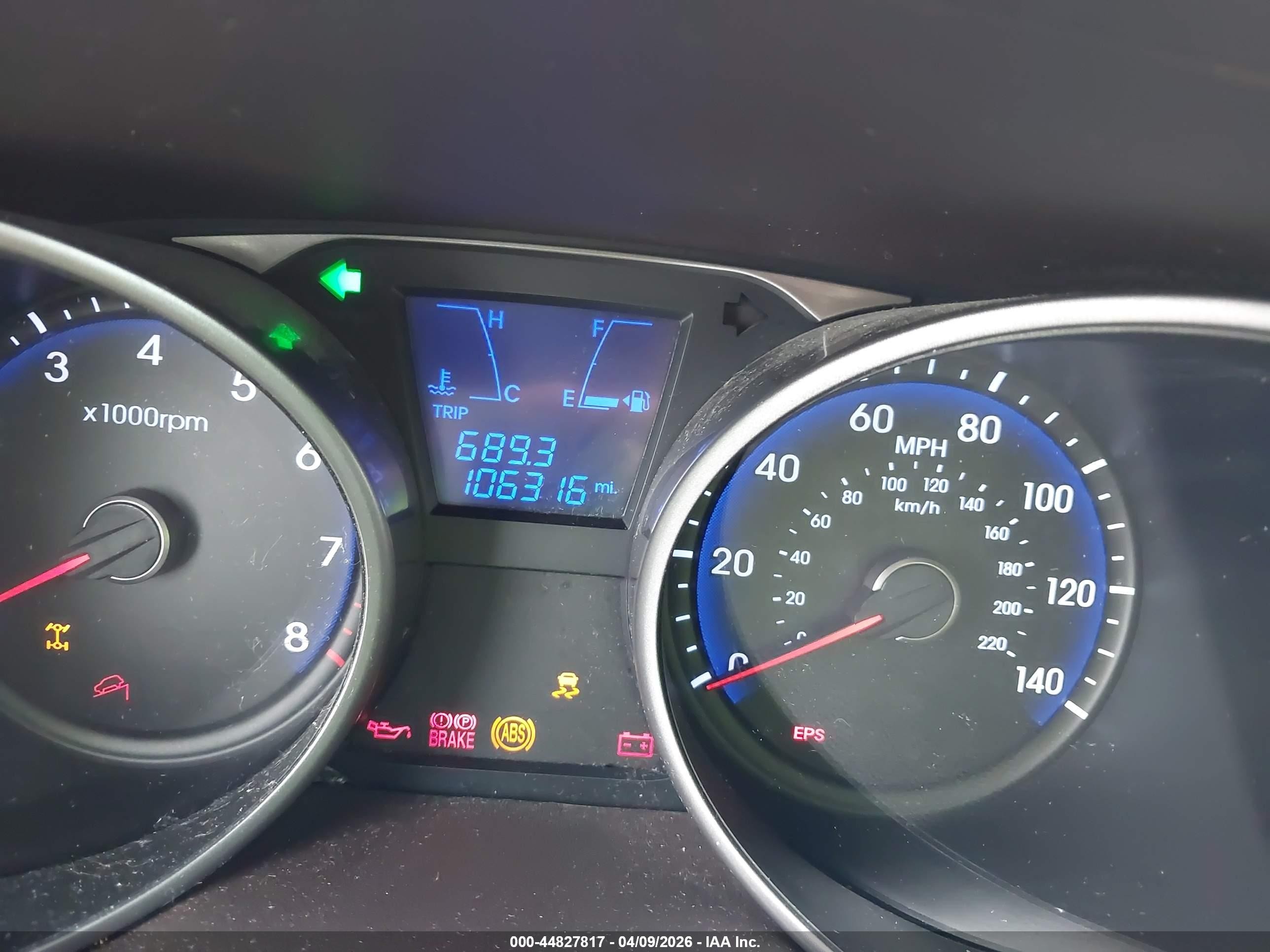 2012 Hyundai Tucson Gls Red vin: KM8JUCAC4CU338562