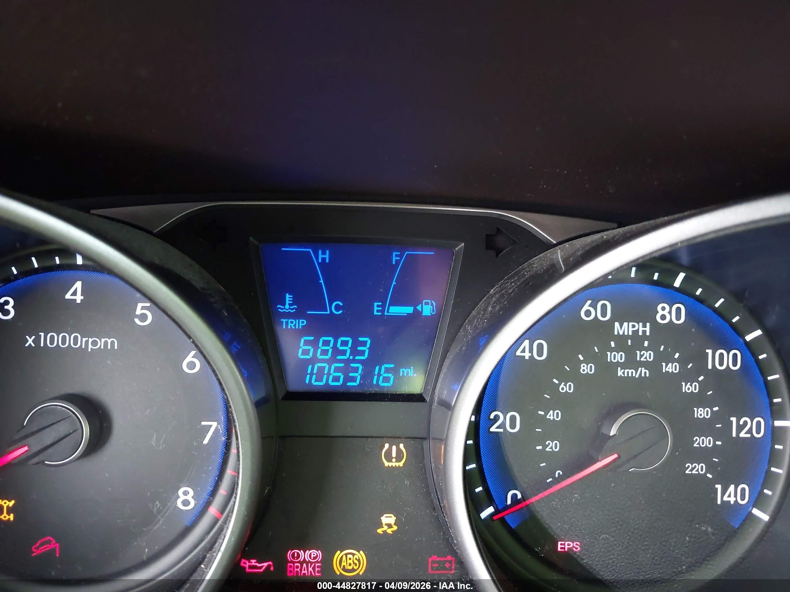 2012 Hyundai Tucson Gls Red vin: KM8JUCAC4CU338562