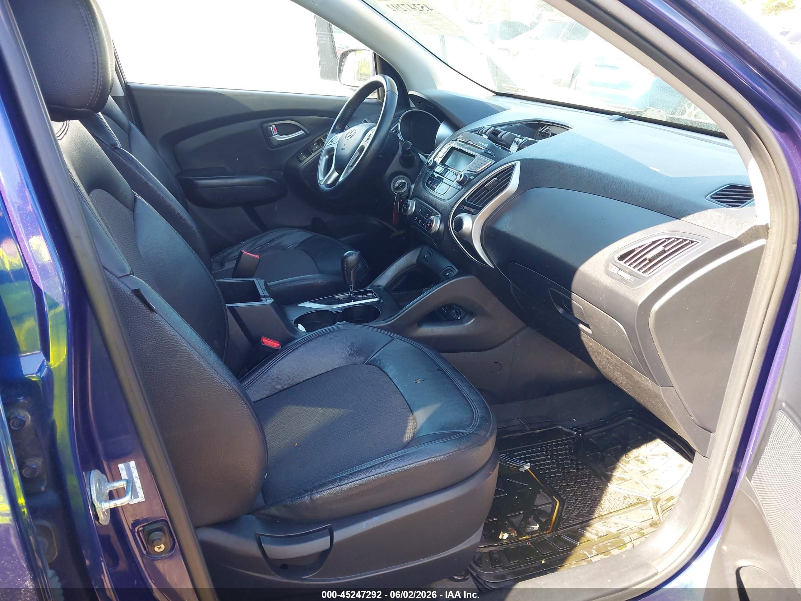 2012 Hyundai Tucson Gls Blue vin: KM8JUCAC4CU418122