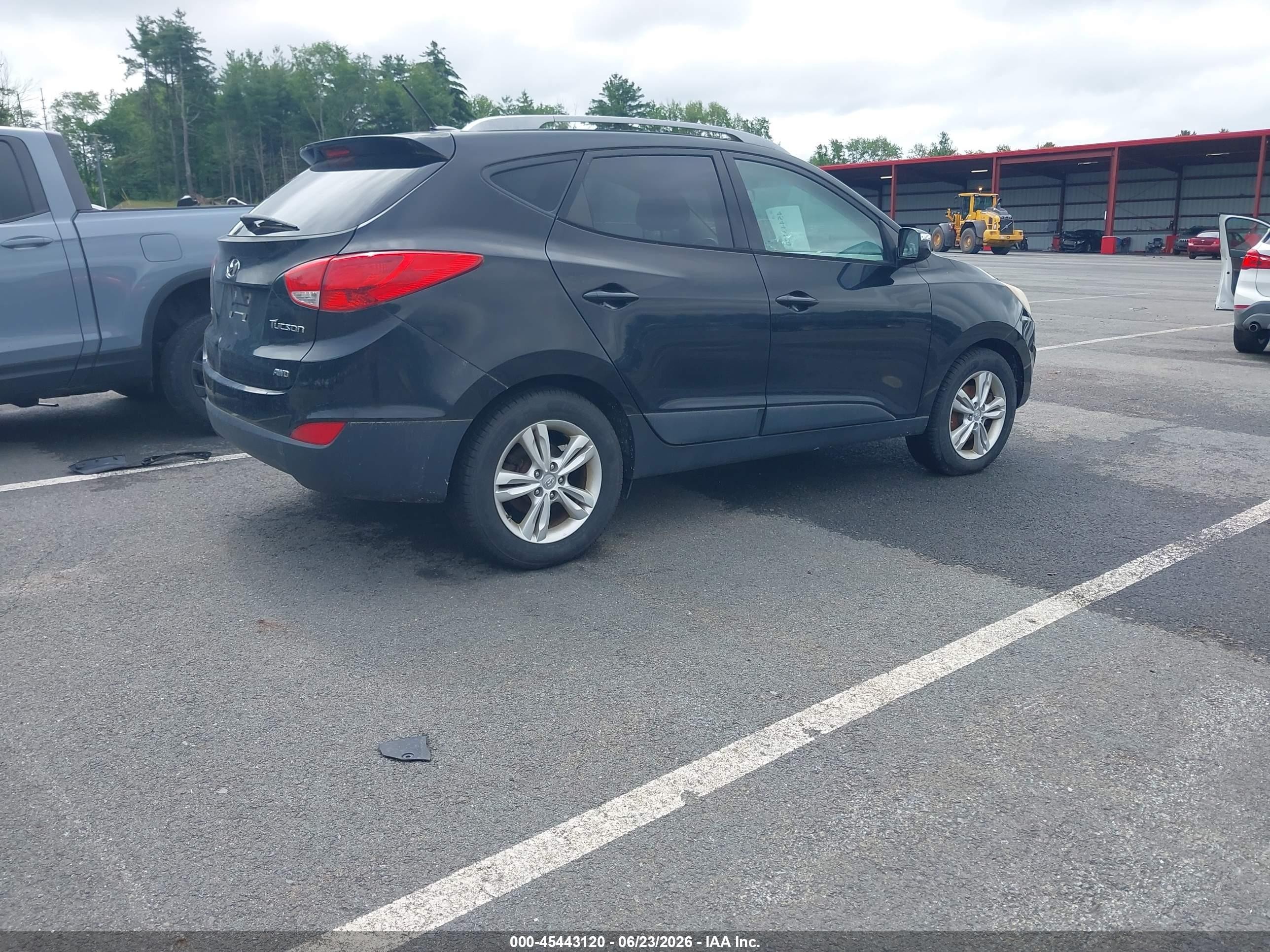 2012 Hyundai Tucson Gls Black vin: KM8JUCAC4CU451279