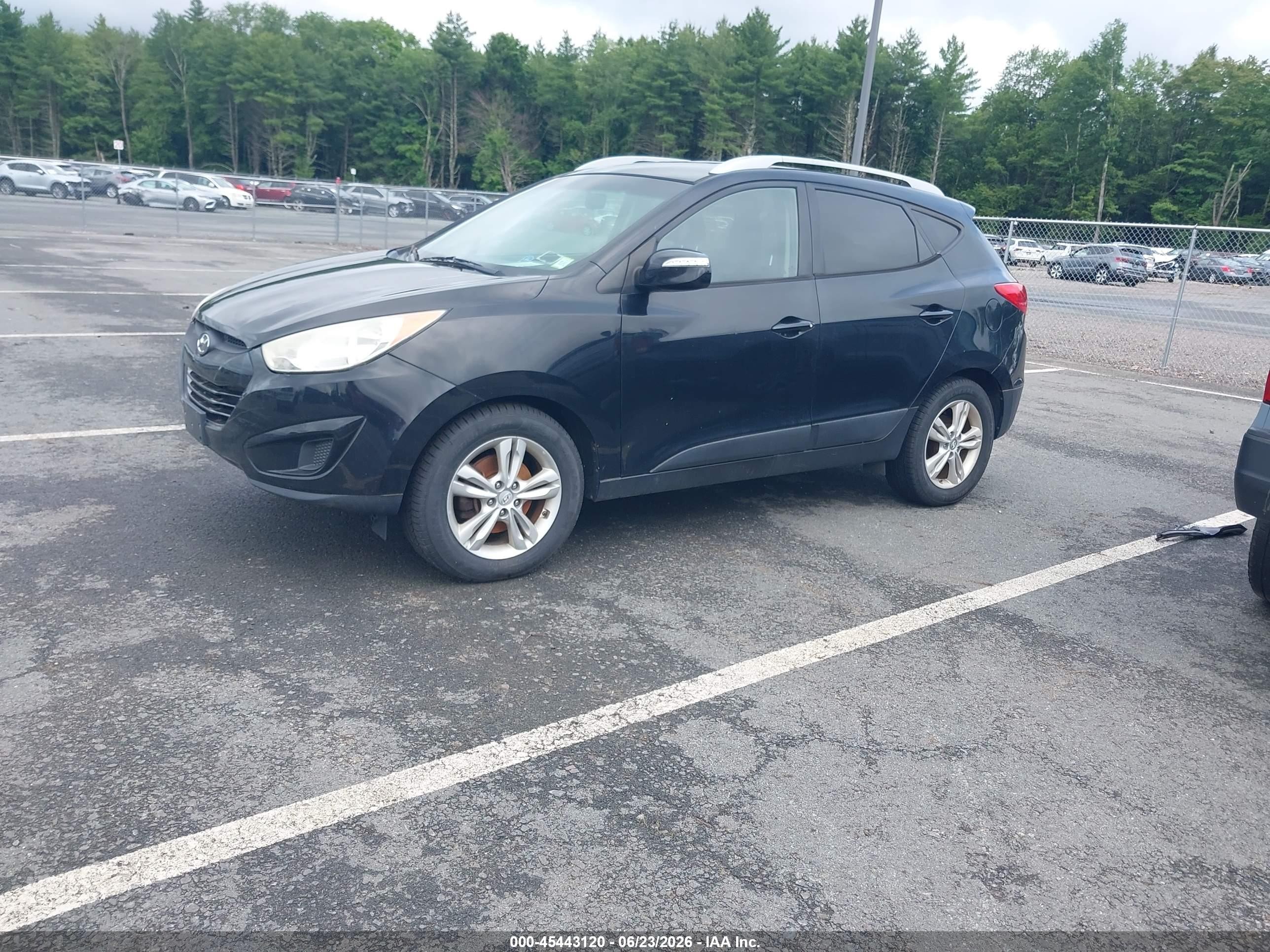 2012 Hyundai Tucson Gls Black vin: KM8JUCAC4CU451279