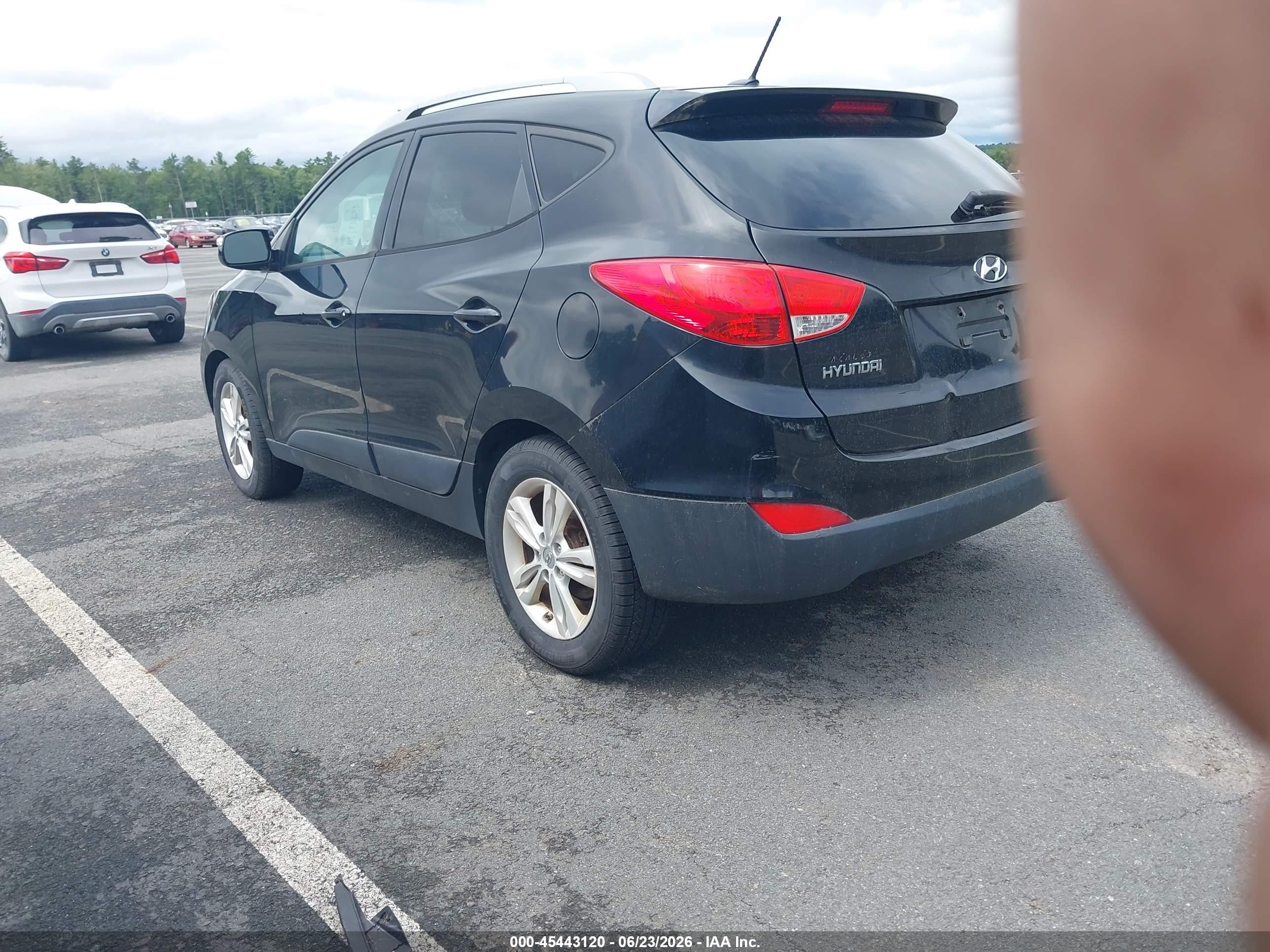 2012 Hyundai Tucson Gls Black vin: KM8JUCAC4CU451279