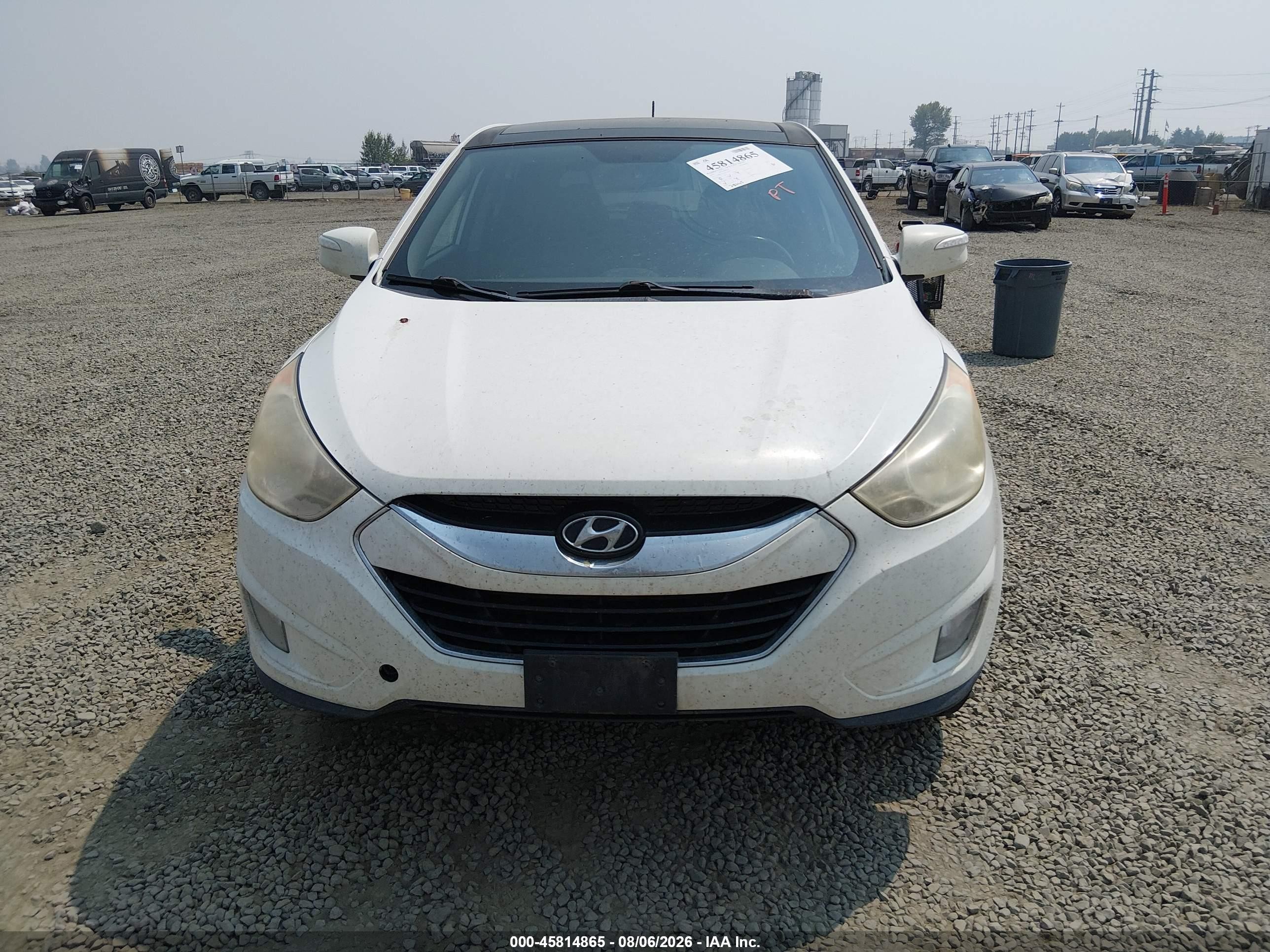 2012 Hyundai Tucson Limited Белый vin: KM8JUCAC4CU535974