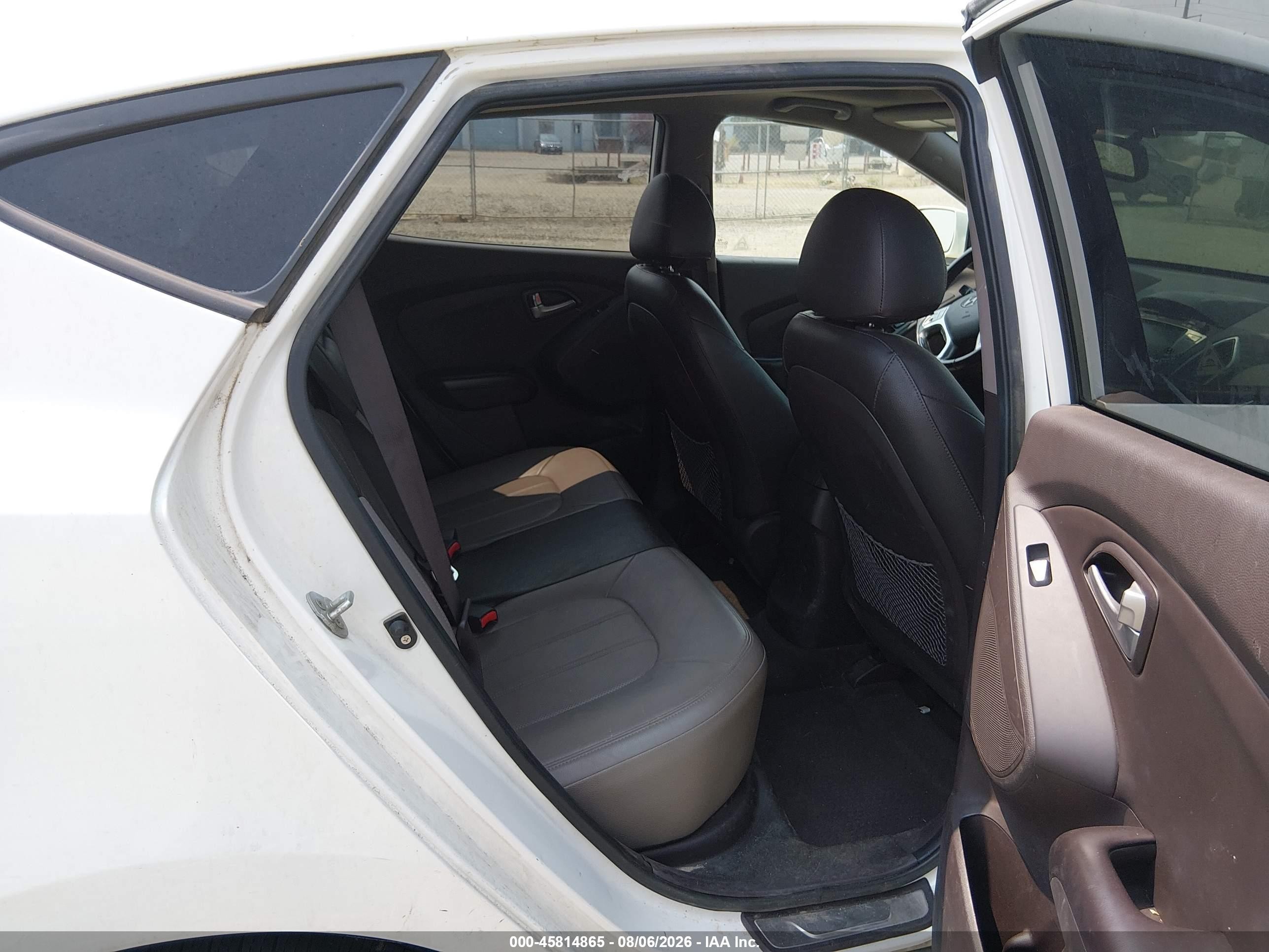 2012 Hyundai Tucson Limited Белый vin: KM8JUCAC4CU535974