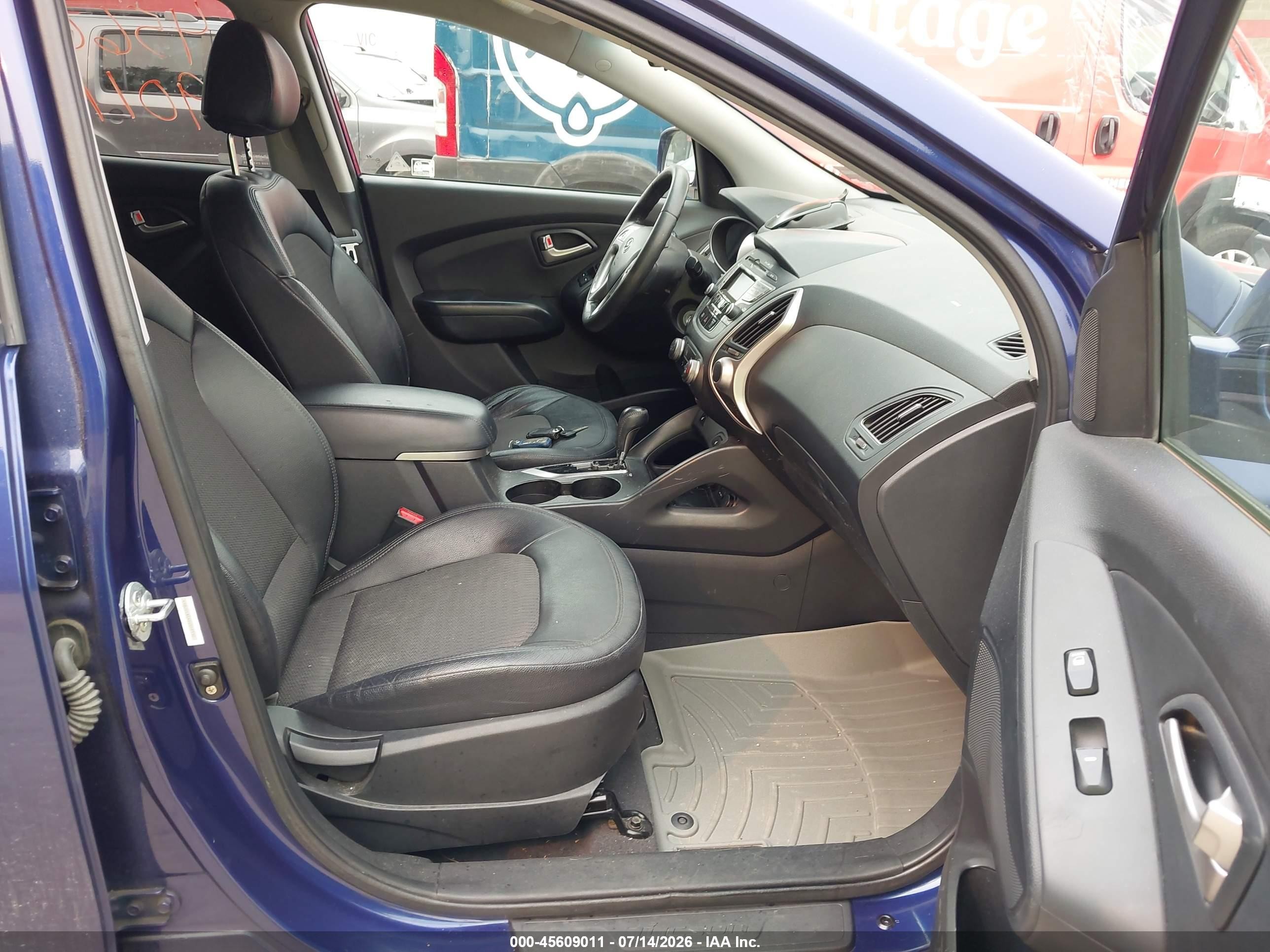 2013 Hyundai Tucson Gls Blue vin: KM8JUCAC4DU559130