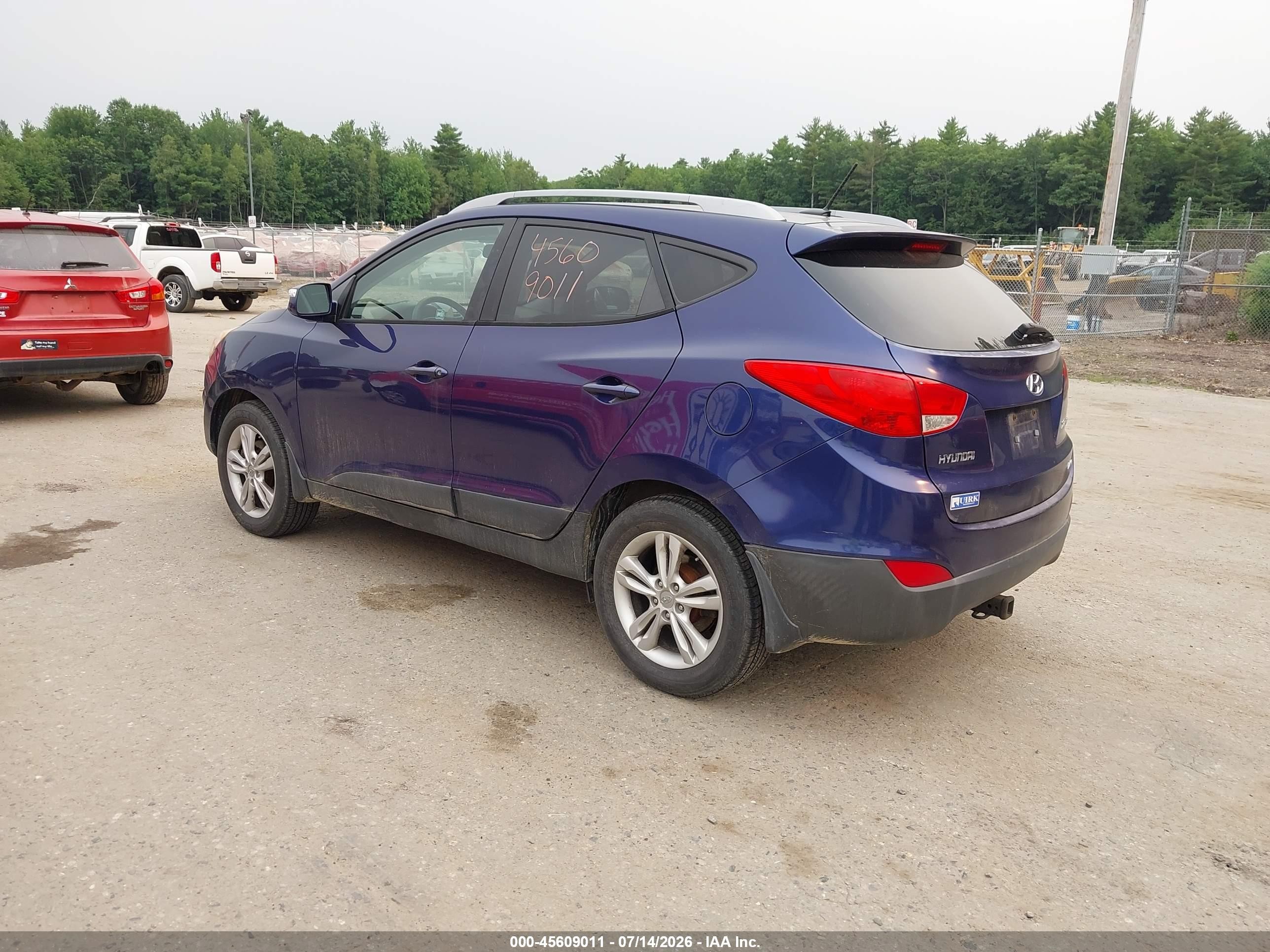 2013 Hyundai Tucson Gls Blue vin: KM8JUCAC4DU559130