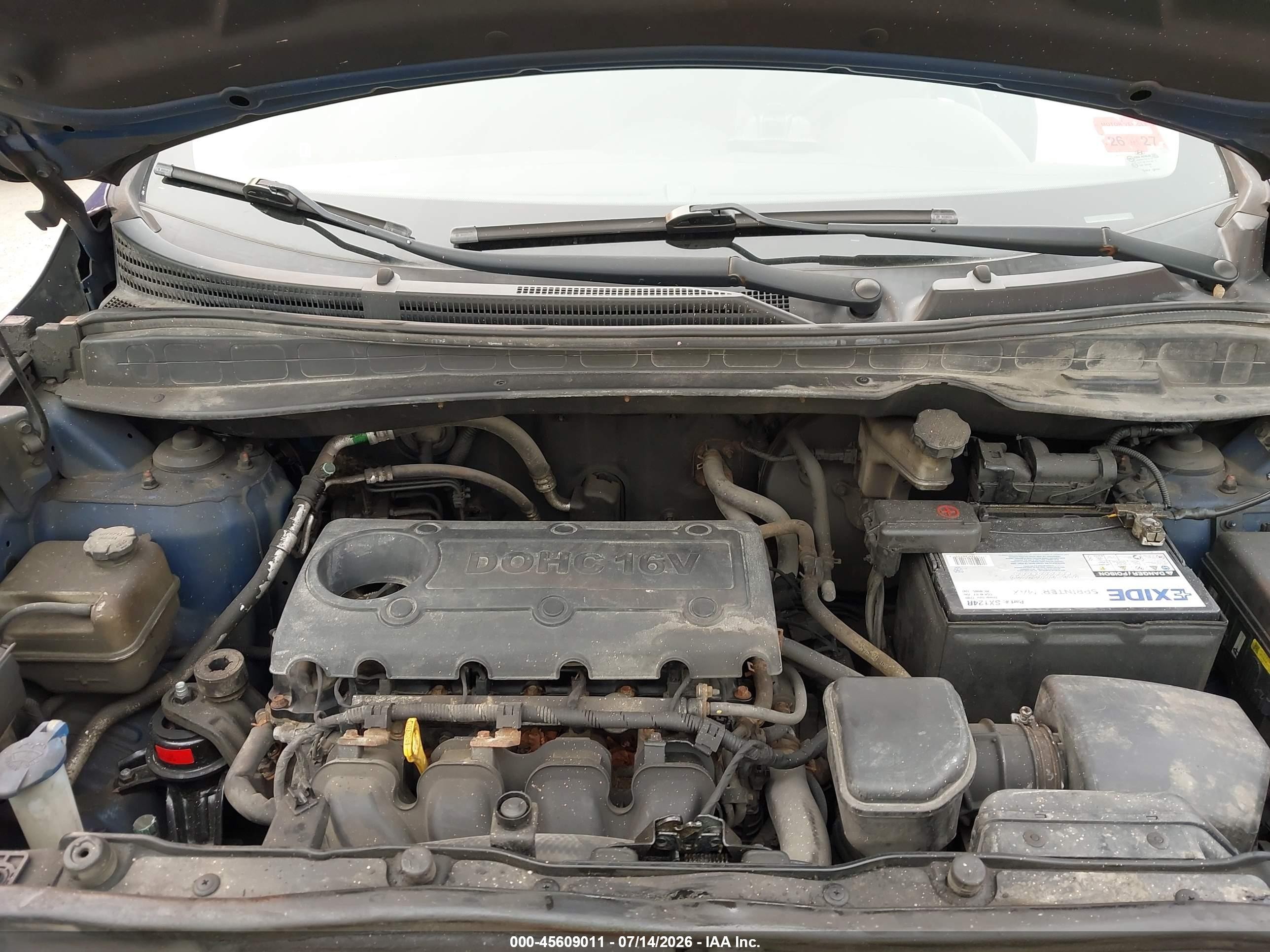 2013 Hyundai Tucson Gls Blue vin: KM8JUCAC4DU559130