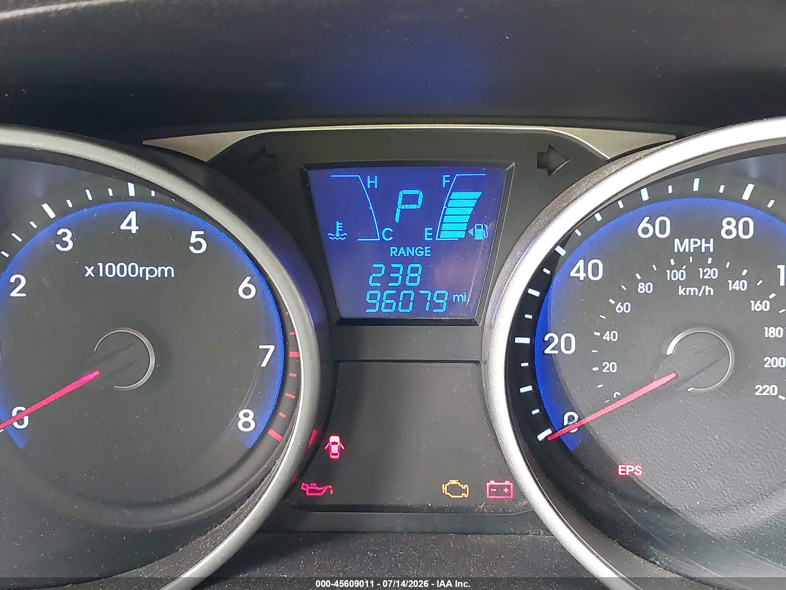 2013 Hyundai Tucson Gls Blue vin: KM8JUCAC4DU559130