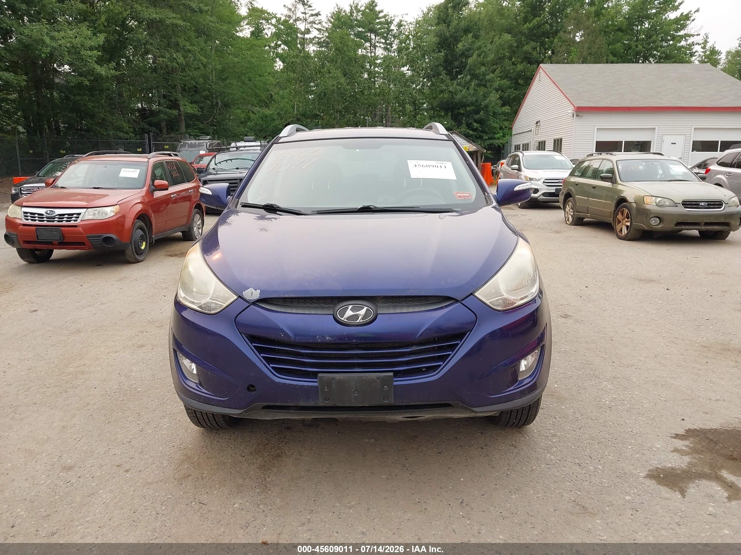 2013 Hyundai Tucson Gls Blue vin: KM8JUCAC4DU559130