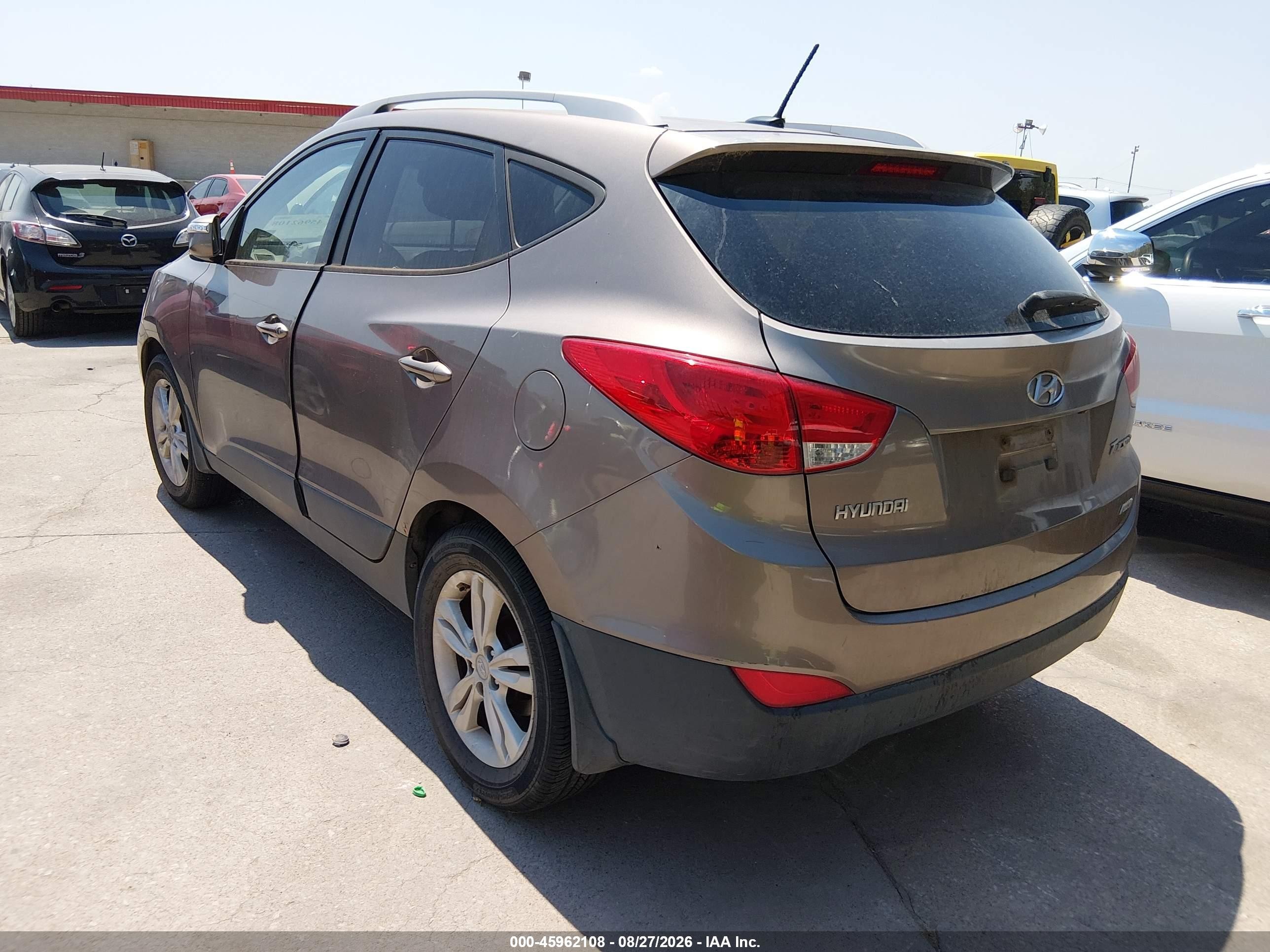 2013 Hyundai Tucson Gls Brown vin: KM8JUCAC4DU638152