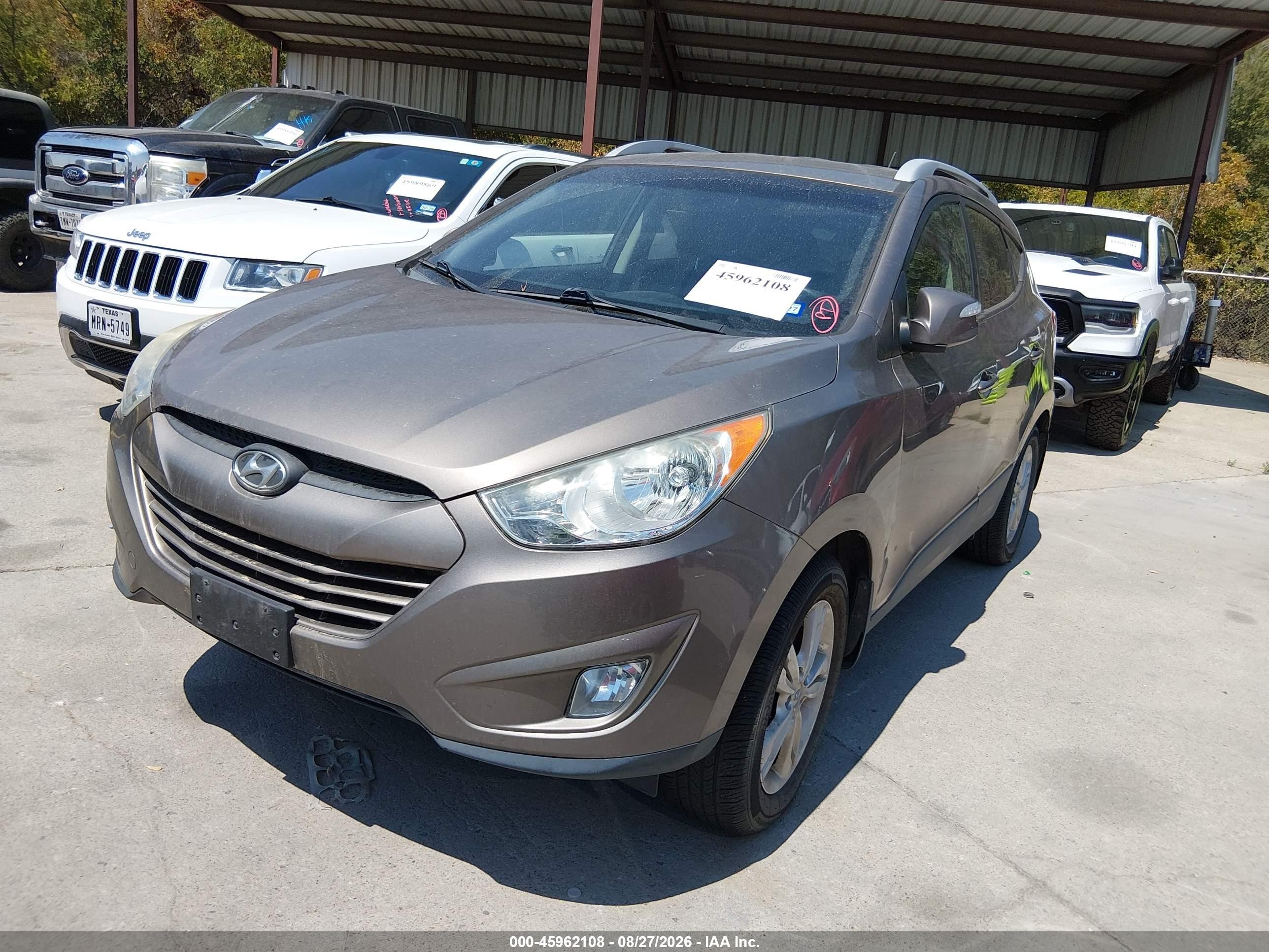 2013 Hyundai Tucson Gls Brown vin: KM8JUCAC4DU638152